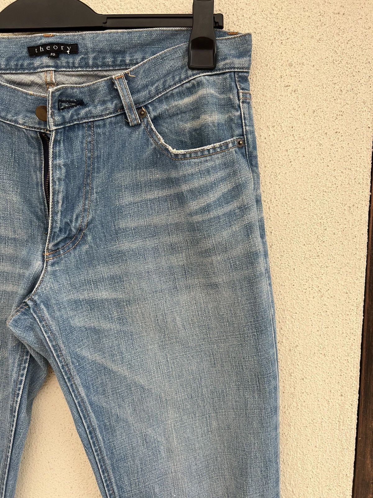 Theory Vintage Theory Distress Denim Boot Cut Jeans Size US 32 / EU 48 - 11 Thumbnail
