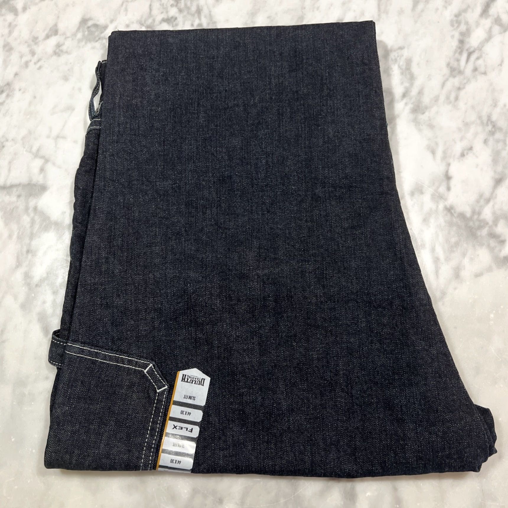 DULUTH 40 Grit Carpenter Blue Jeans Pants Men 44x30 Slim Fit Flex Blue NWT
