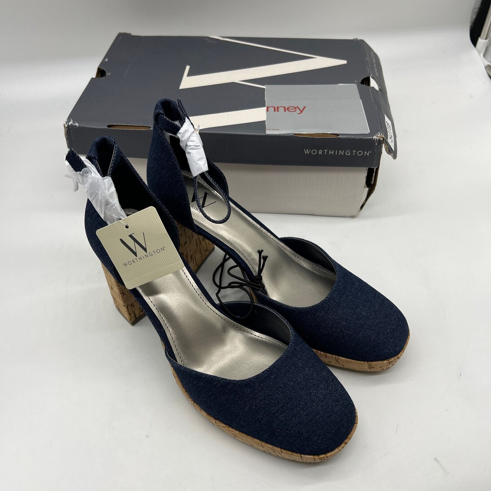 Other Worthington Womens Panama Block Heel Pumps Size US 9.5 / IT 39.5 - 3 Thumbnail