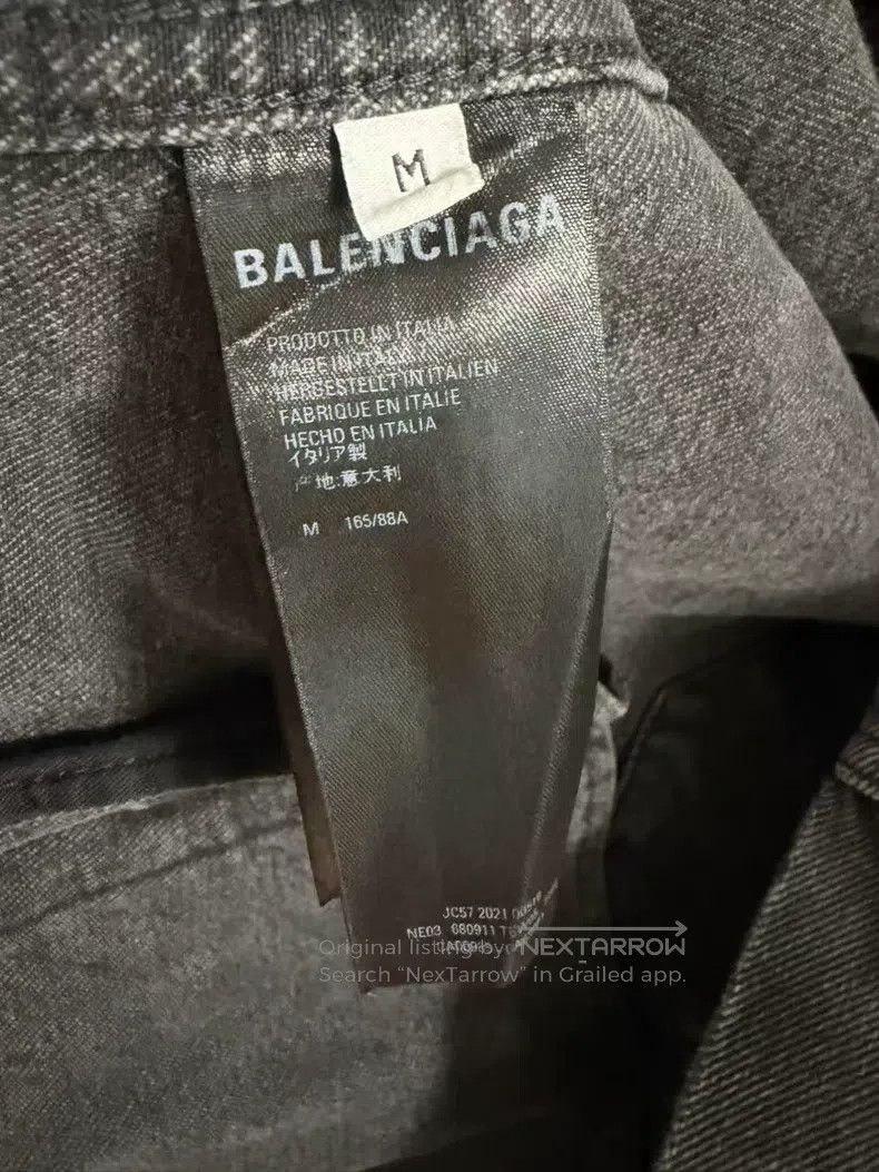 Balenciaga Balenciaga Back Heart Embroidered Logo Denim Jacket Size US M / EU 48-50 / 2 - 4 Thumbnail