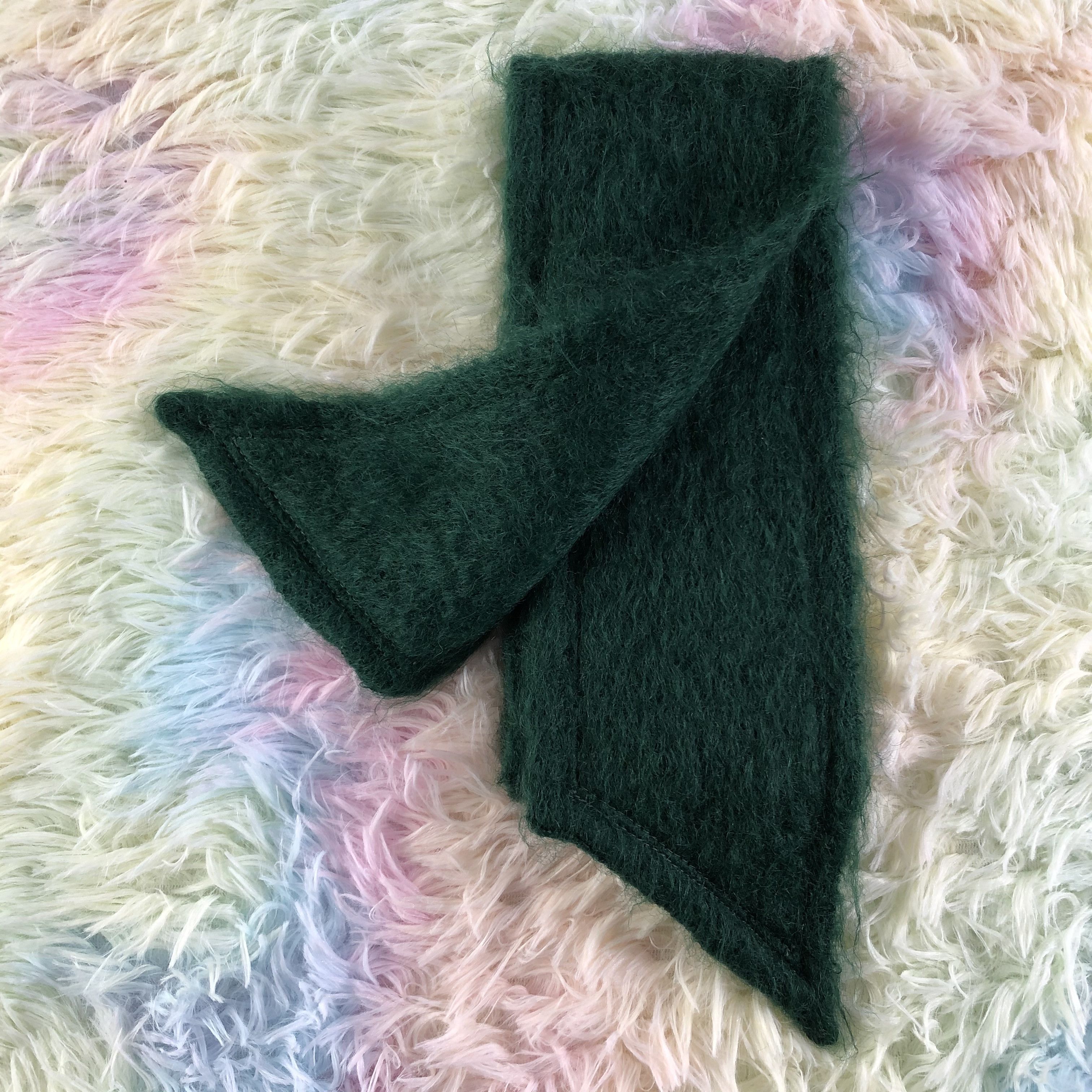 Vintage Mohair Scarf / Muffler / Neckwear - KM149 Size ONE SIZE - 4 Thumbnail