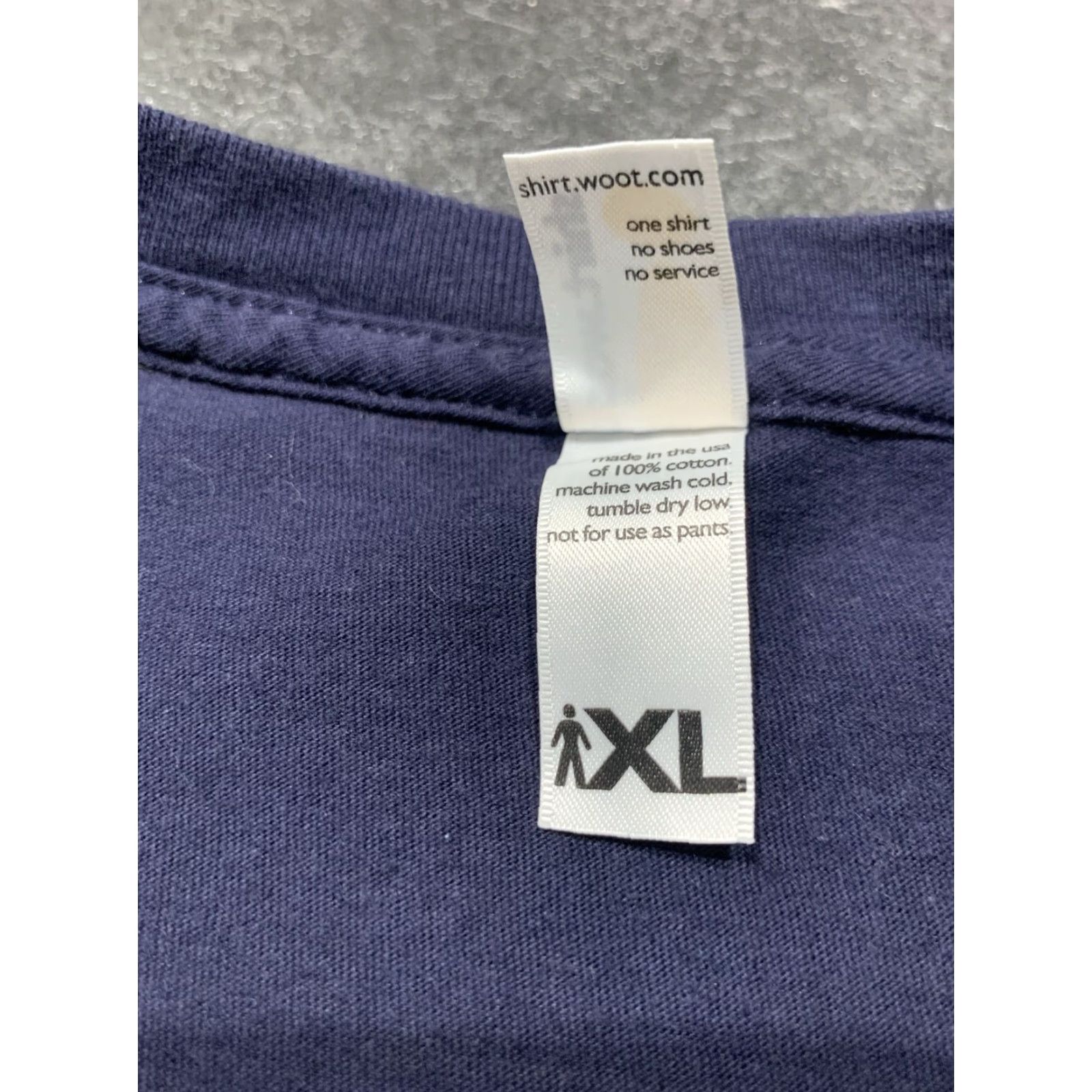 Vintage VINTAGE Shirt.woot! Men's Short Sleeve Graphic T-Shirt XL Blue Moon 100% Cotton Size US XL / EU 56 / 4 - 3 Thumbnail