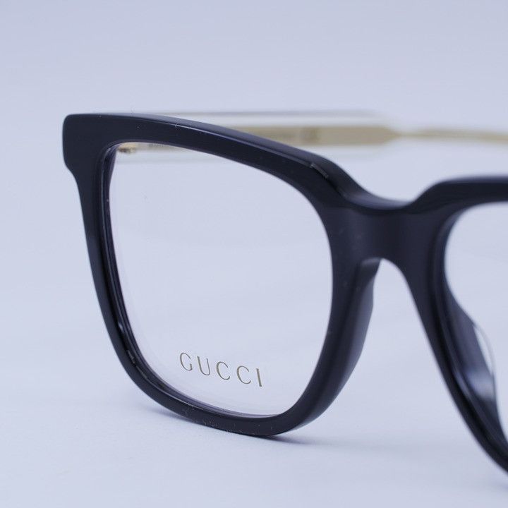 Gucci Gucci GG0560O 005 Eyeglasses Black 55mm Square Frame Size ONE SIZE - 7 Thumbnail