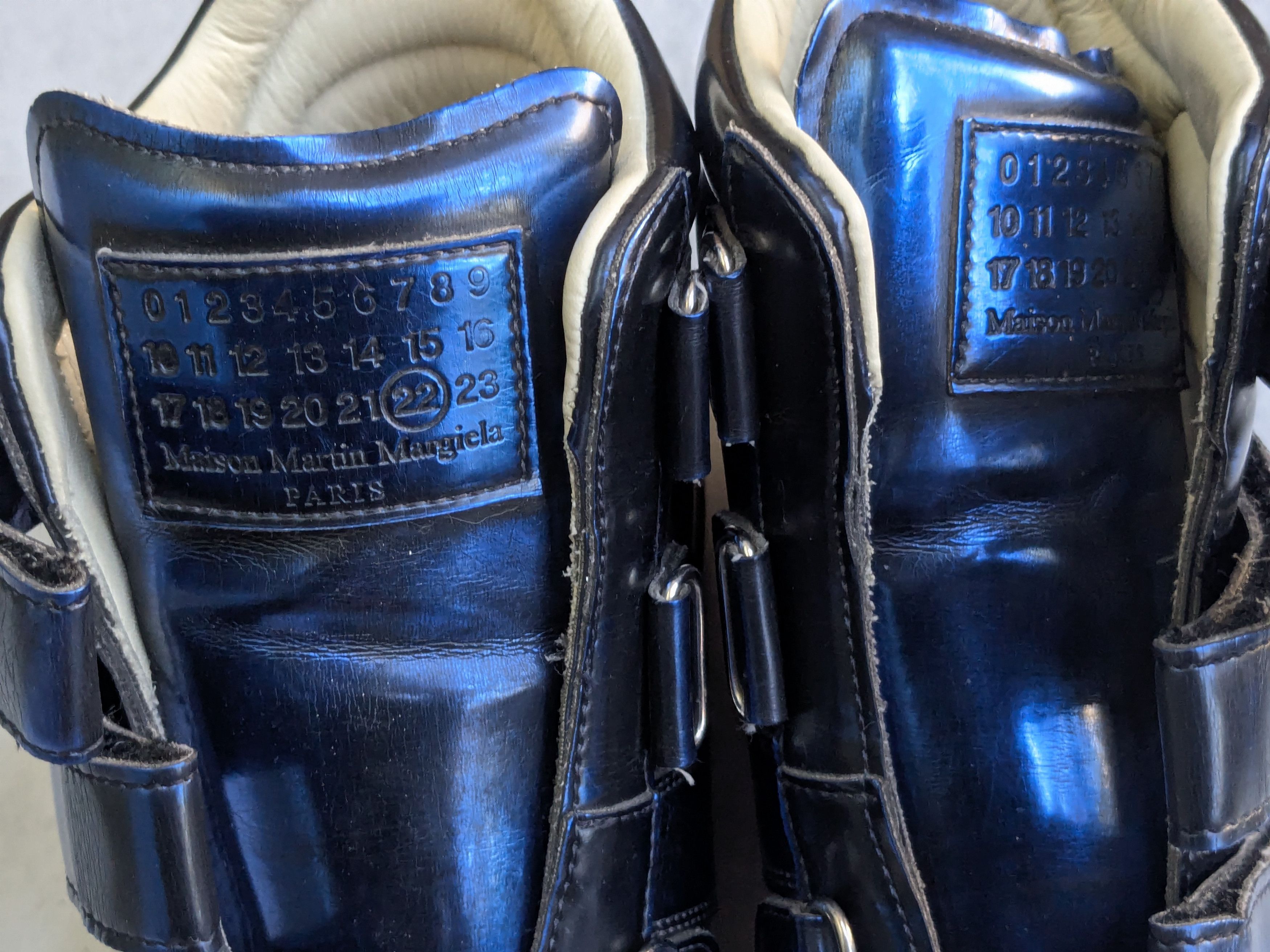 Maison Margiela Maison Margiela Triple Strap Sneakers Blue 9 42 High Tops Size US 9 / EU 42 - 2 Thumbnail