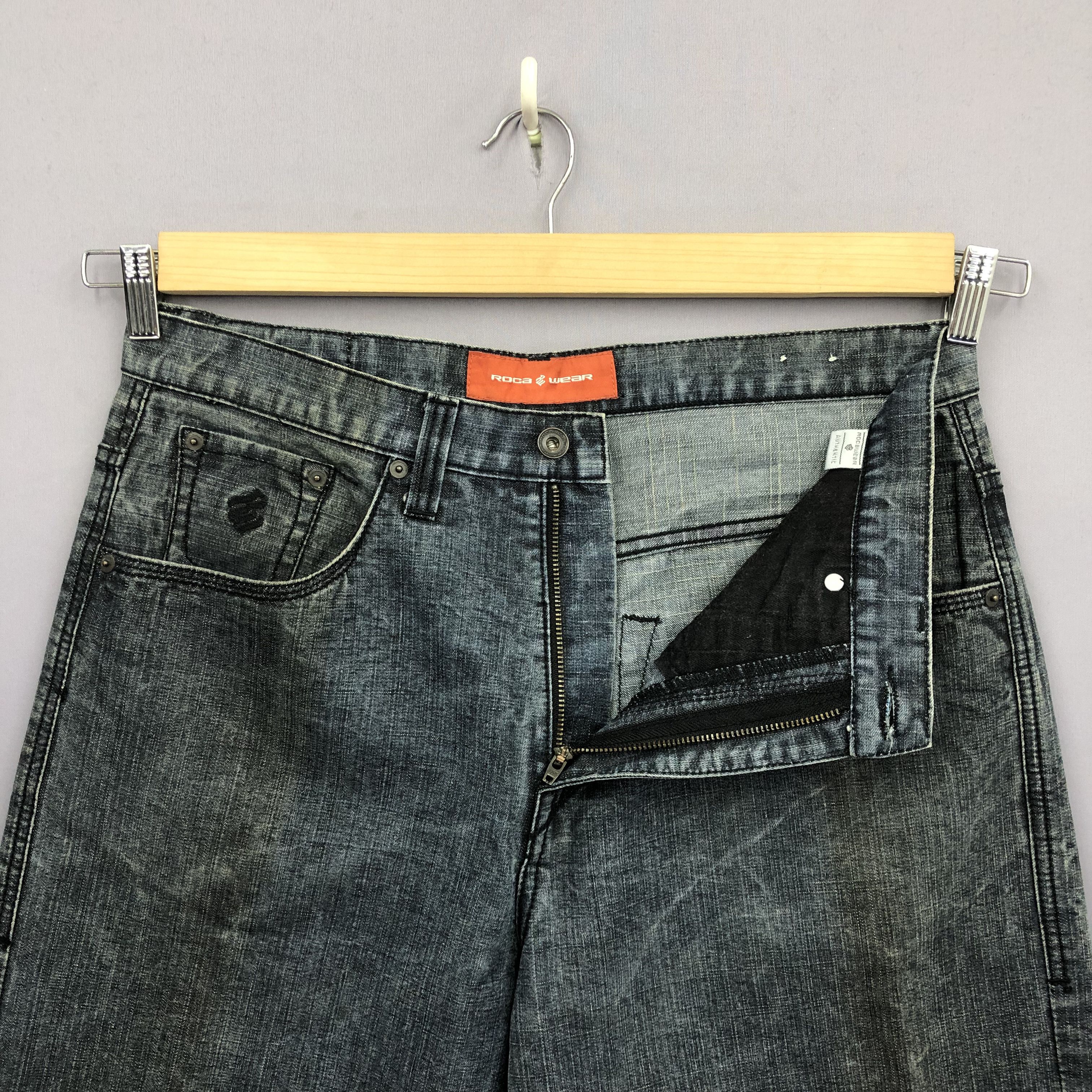 Rocawear Crazy 90s Rocawear Baggy Jeans Faded Skater Jnco Style Denim Size US 34 / EU 50 - 8 Thumbnail