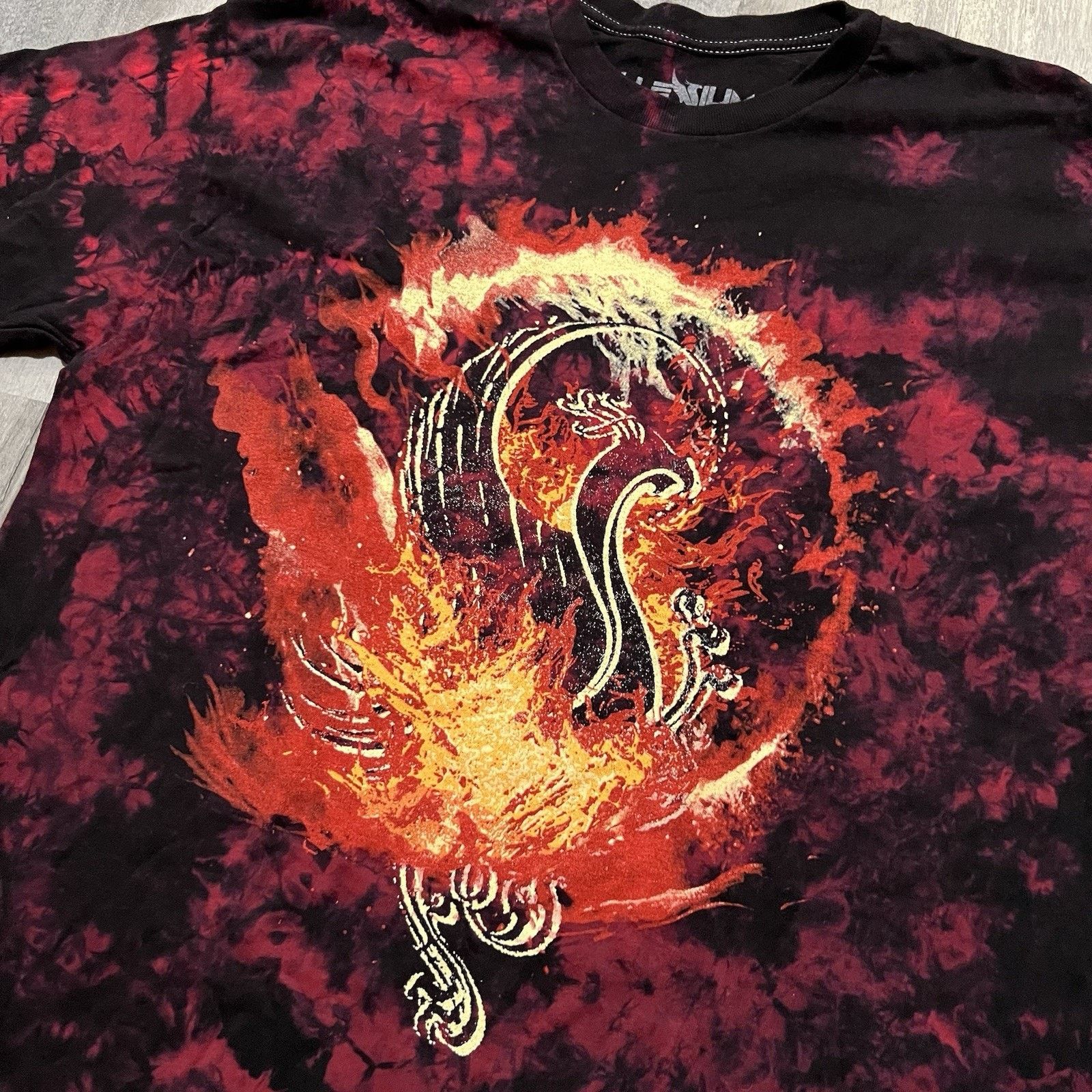 Other ILLENIUM Red Tie Dye Fire Dragon EDM T Shirt Merch Phoenix Size US XL / EU 56 / 4 - 3 Thumbnail