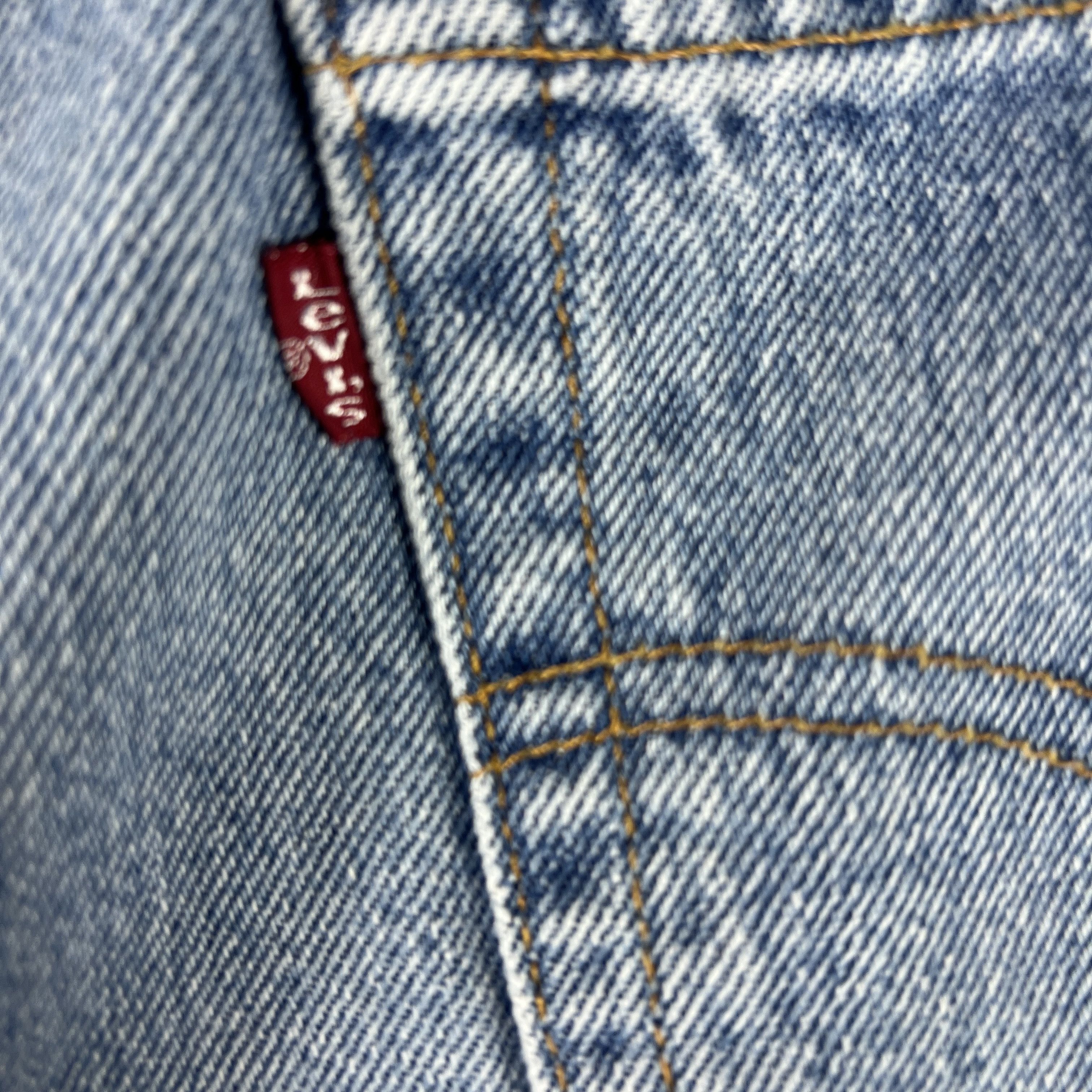 Levi's × Vintage Y2K` Levi's Jean Shorts 550 Faded Cut Off Cotton Denim Jorts Size US 34 / EU 50 - 10 Thumbnail