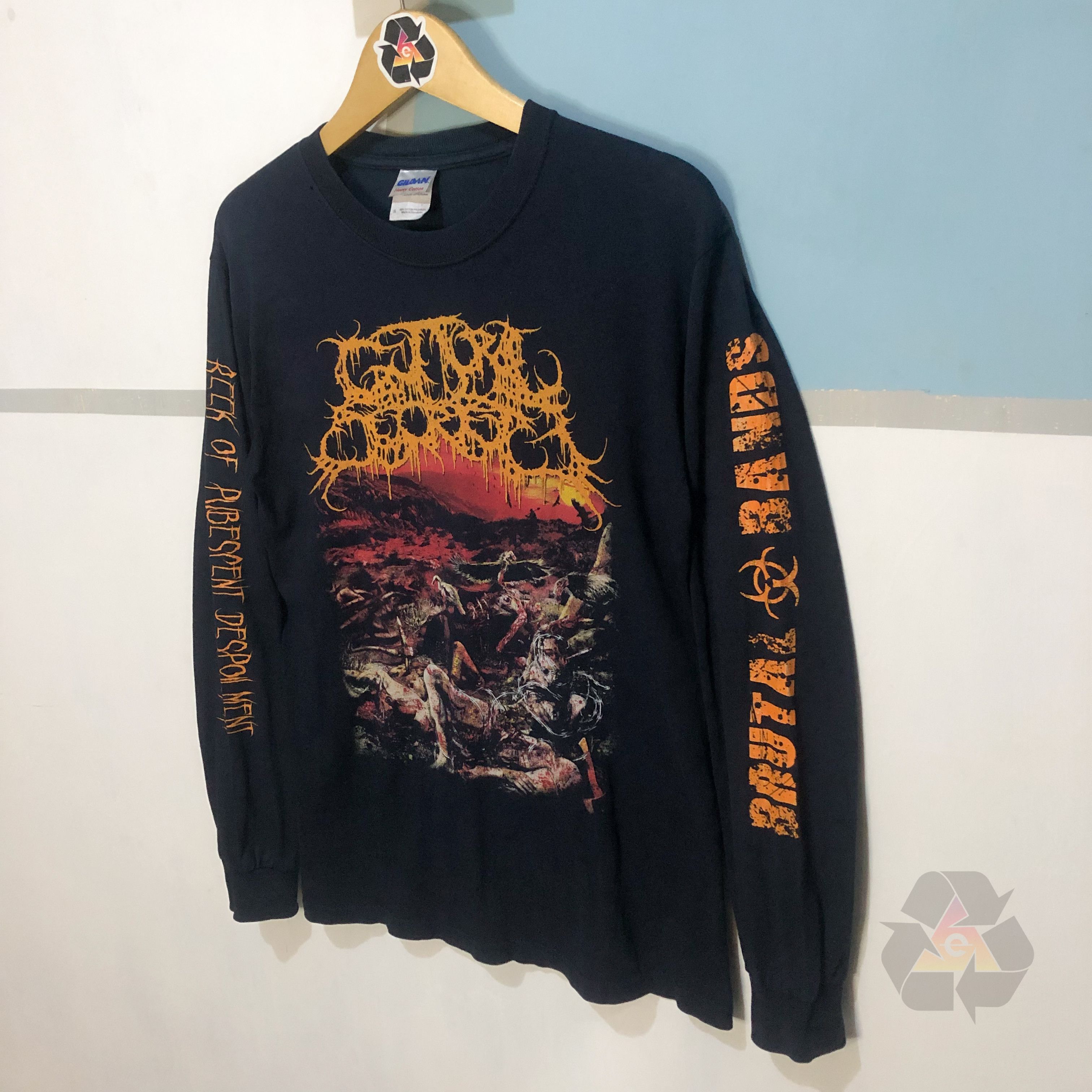 Band Tees Guttural Secrete Long Sleeve Reek Of Pubescent Despoilment Size US S / EU 44-46 / 1 - 3 Thumbnail