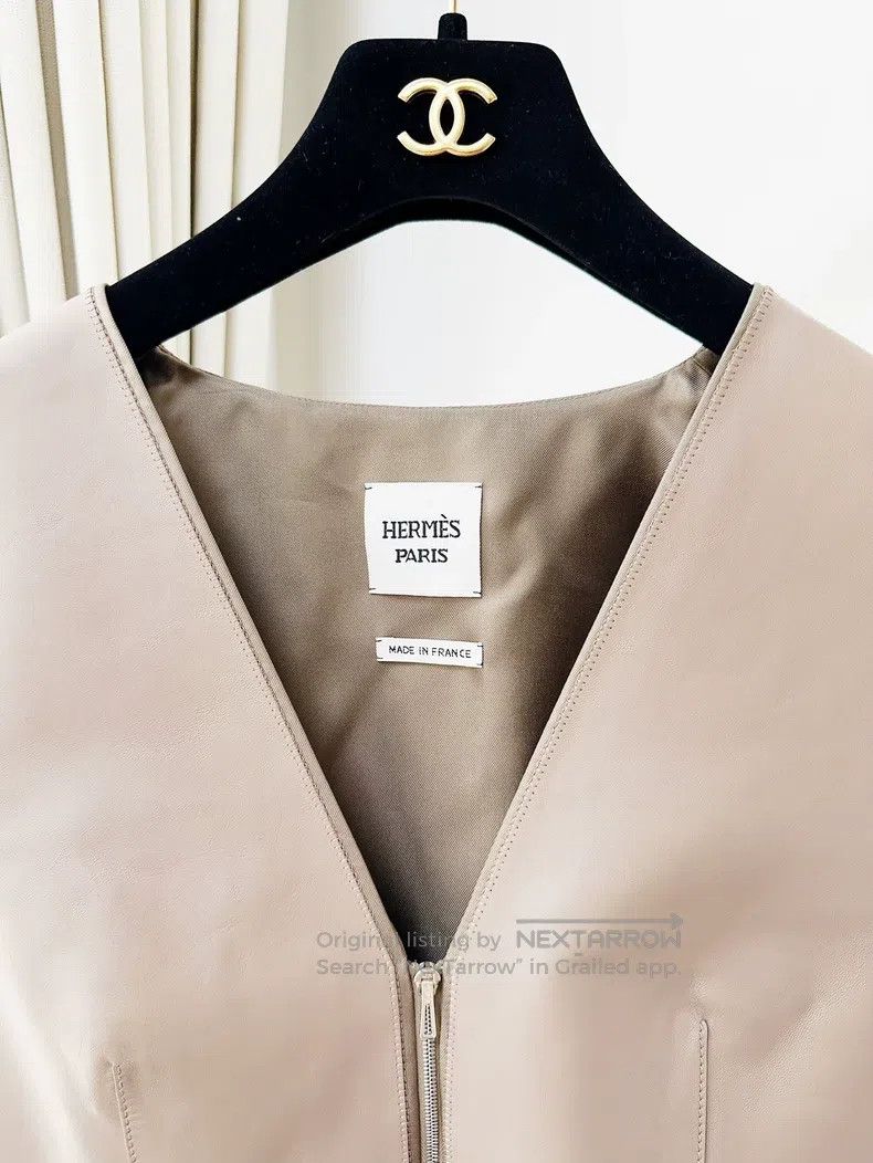 Hermes Hermes Caramel Leather Vest Size XS / US 0-2 / IT 36-38 - 4 Thumbnail