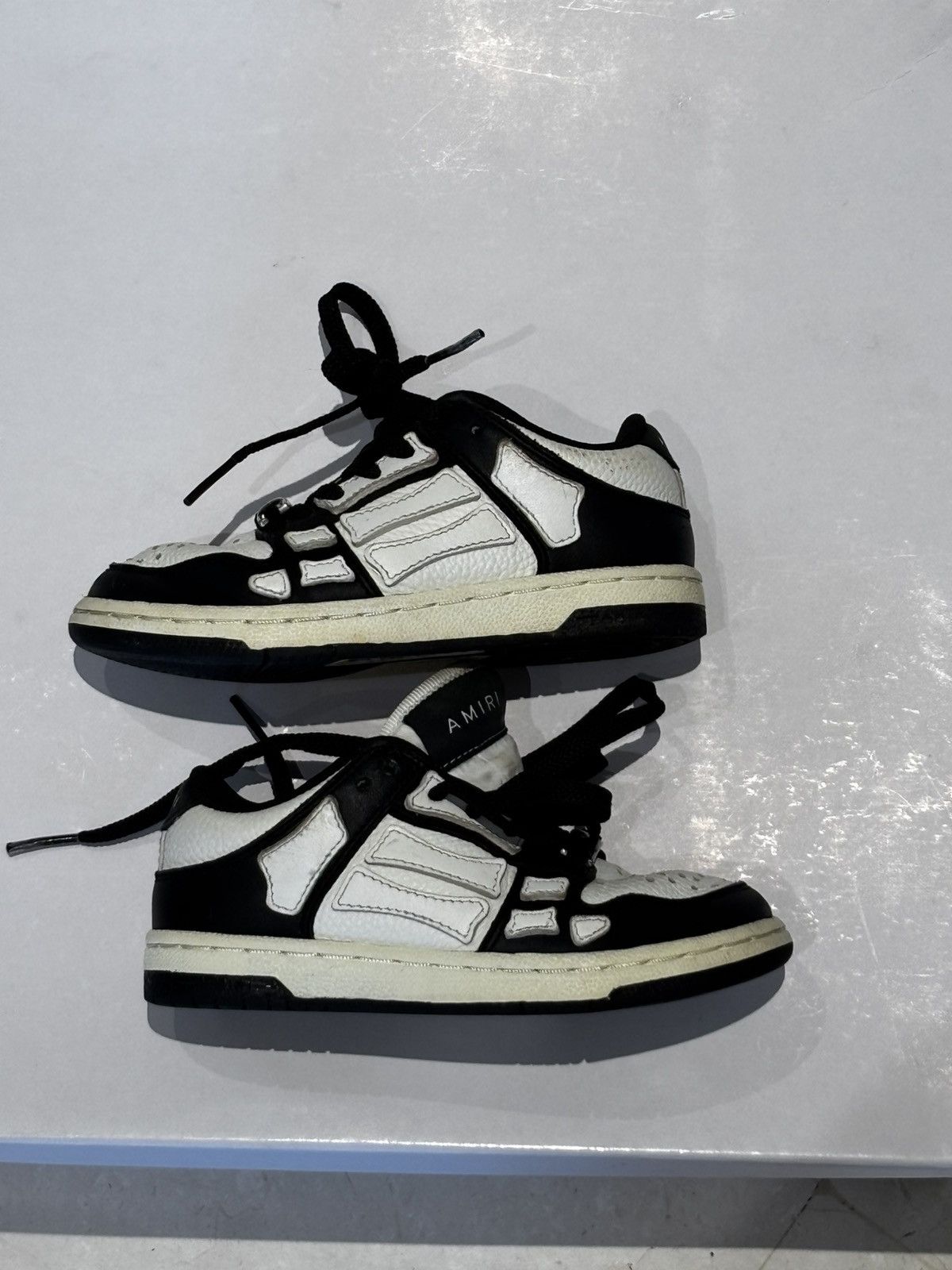 Amiri AMIRI Kids Skel-Top Low Sneakers – Size US 9 / EU 25 Size US 9 / EU 42 - 2 Thumbnail
