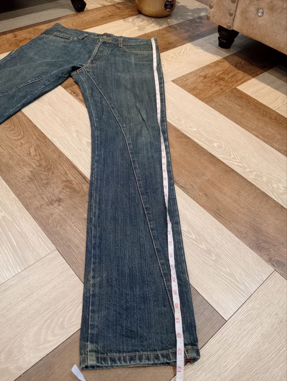 Morgan Homme MORGAN HOMME ANKLE ZIP BLUE DENIM JEANS Size US 32 / EU 48 - 18 Thumbnail