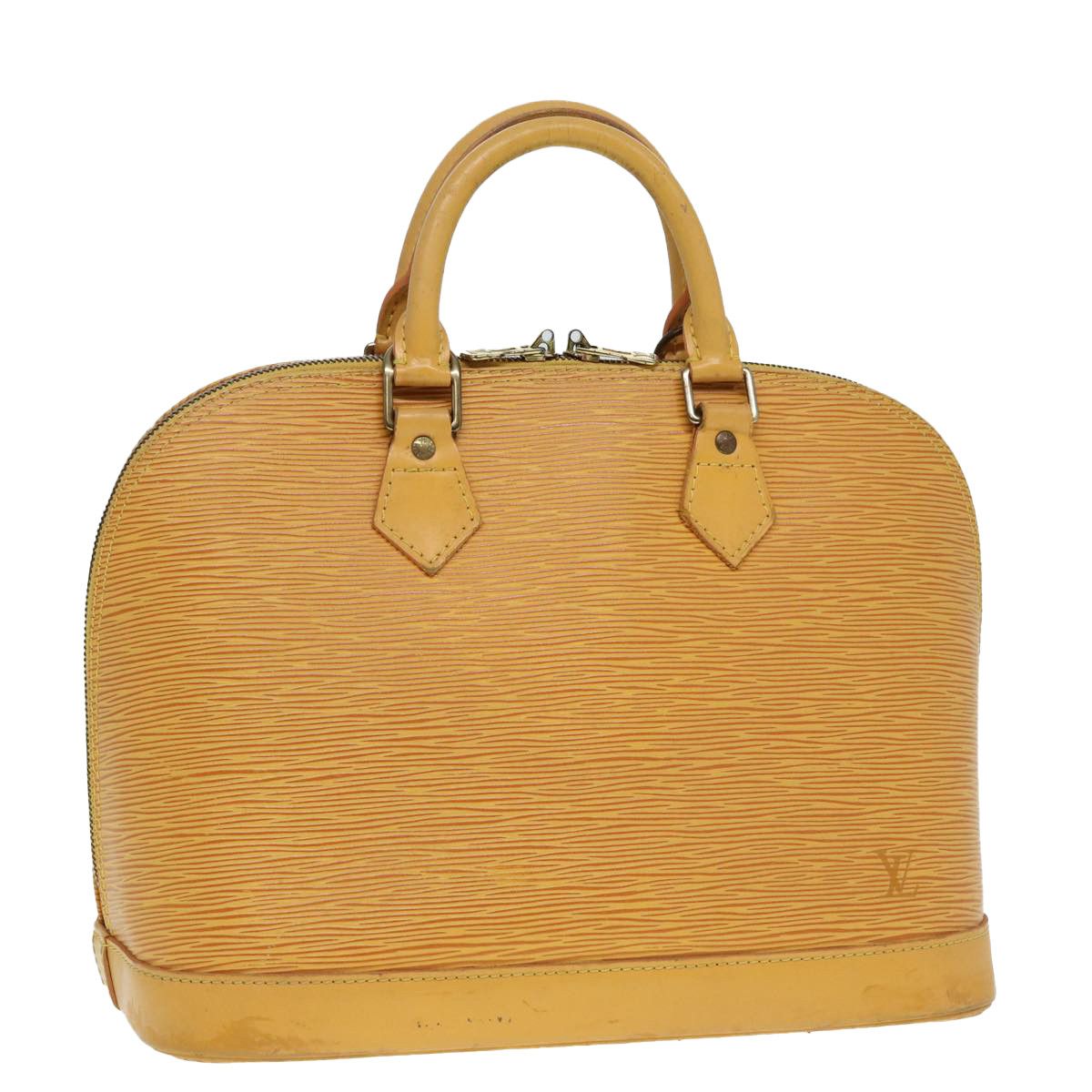 Louis Vuitton Alma Yellow Leather Handbag (Pre-Owned) Size ONE SIZE - 1 Thumbnail
