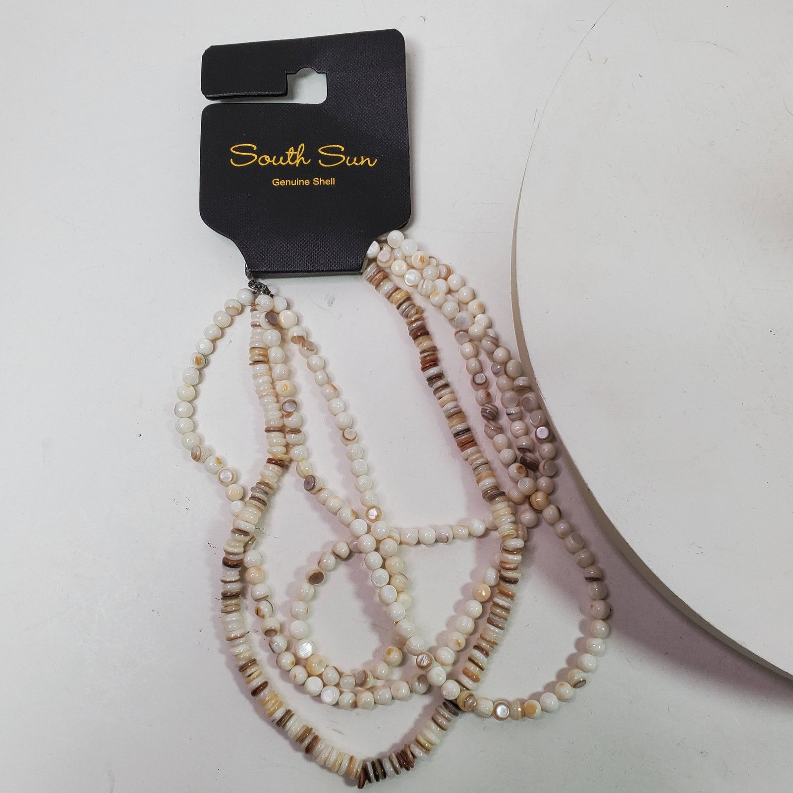 The Unbranded Brand South Sun Genuine Shell Multi Strand Necklace 18 Inch Size ONE SIZE - 4 Thumbnail