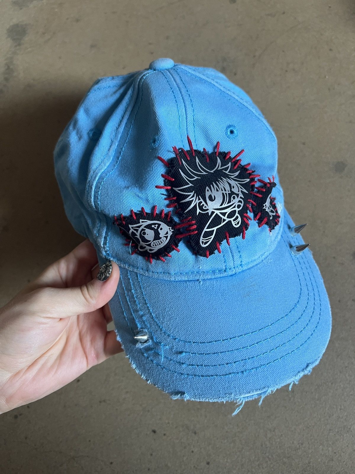 Other Distressed vintage cap anime jjk custom jujutsu kaisen hat Size ONE SIZE - 1 Thumbnail