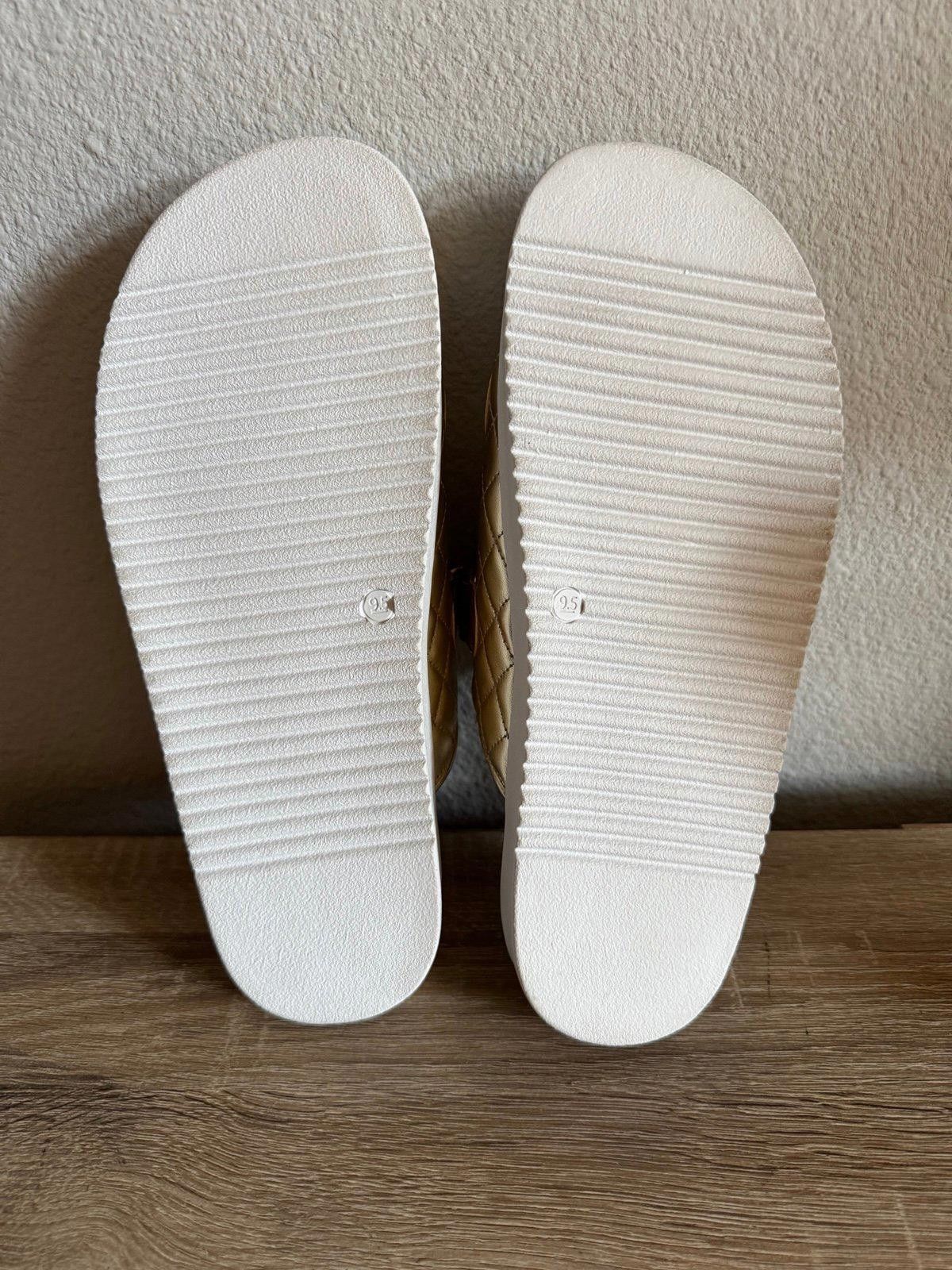 Steve Madden Steve Madden Schmona Gold Slide | Women’s Size 9.5 Size US 9.5 / IT 39.5 - 4 Thumbnail