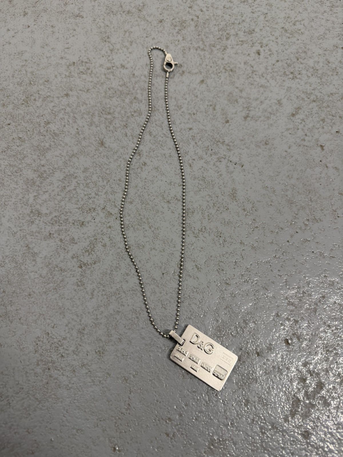 Dolce & Gabbana 2000s Dolce & Gabbana Credit Card Necklace Size ONE SIZE - 1 Thumbnail