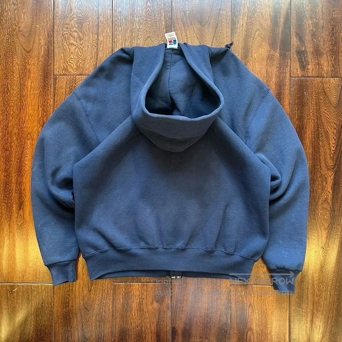 Vintage Russell Vintage Faded Zip Hoodie. Size US M / EU 48-50 / 2 - 2 Thumbnail