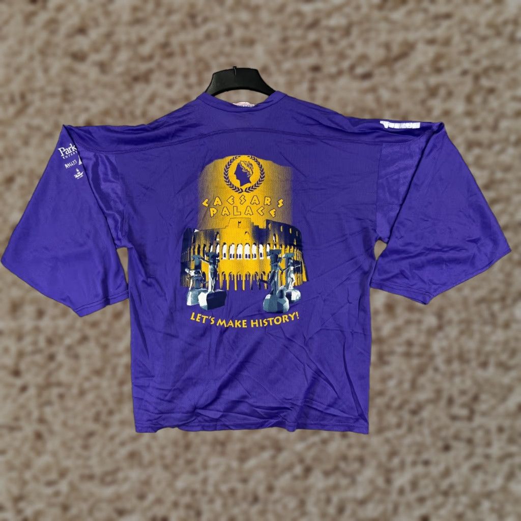 Palace VINTAGE Team Caesars Jersey Shirt Adult M Purple USA Casino Logo 90s Teamwork Athletic Mens Size US M / EU 48-50 / 2 - 1 Thumbnail