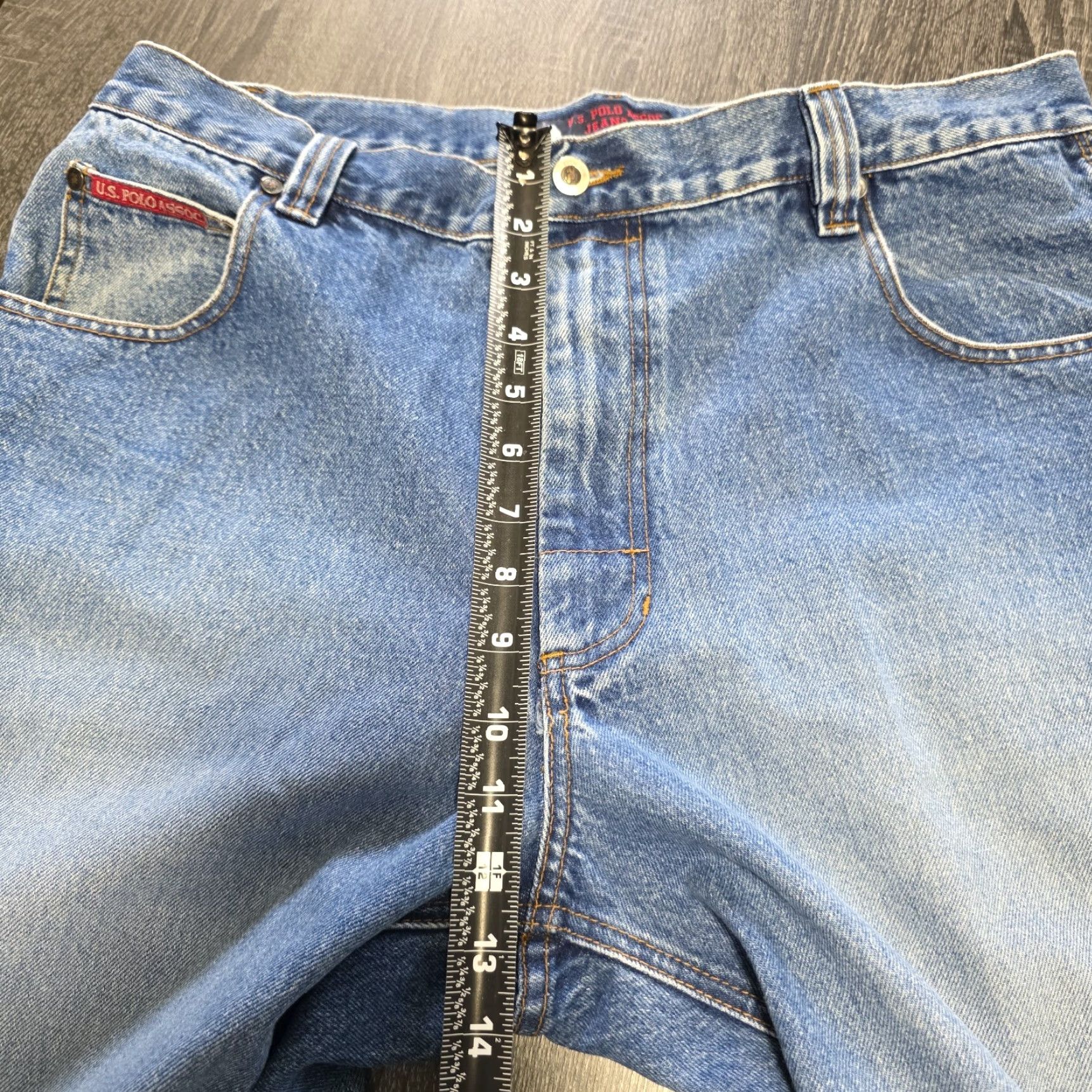 Vintage VINTAGE US Polo Assn. Denim Jorts Shorts Mens 38 Blue Grunge Baggy Skater 90s Style Size US M / EU 48-50 / 2 - 7 Thumbnail