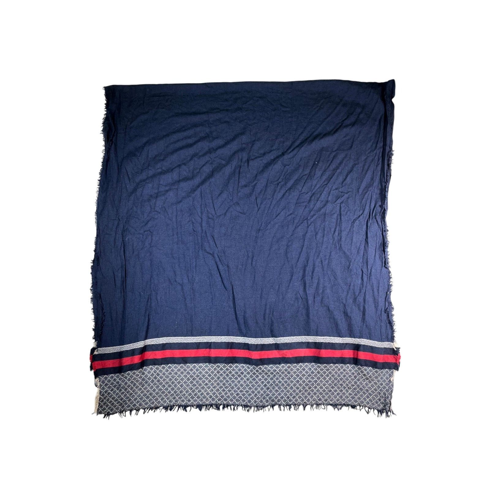 Gucci Gucci Monogram Navy Scarf Size ONE SIZE - 2 Thumbnail