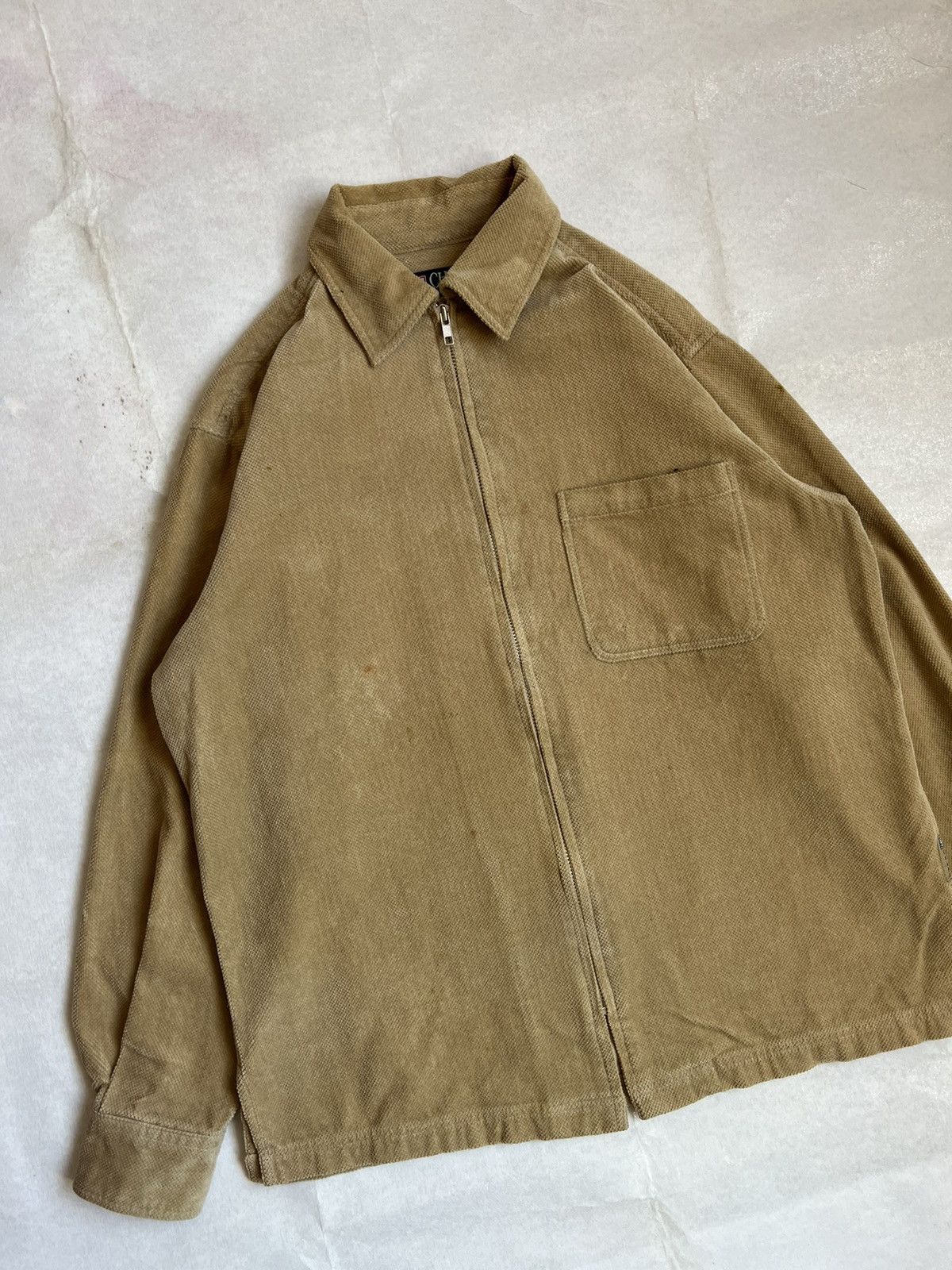 Chaps Ralph Lauren Chaps Ralph Lauren Single Pocket Corduroy Beige Jacket Size US M / EU 48-50 / 2 - 2 Thumbnail