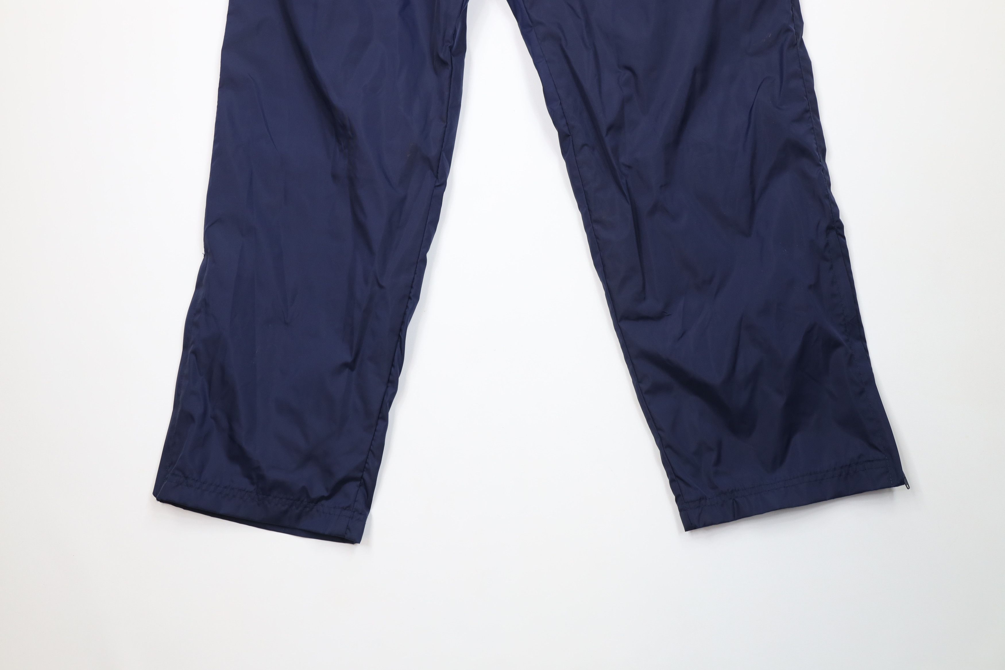 Reebok Vintage 90s Reebok Wide Leg Windbreaker Pants Navy Blue Size US 36 / EU 52 - 4 Thumbnail