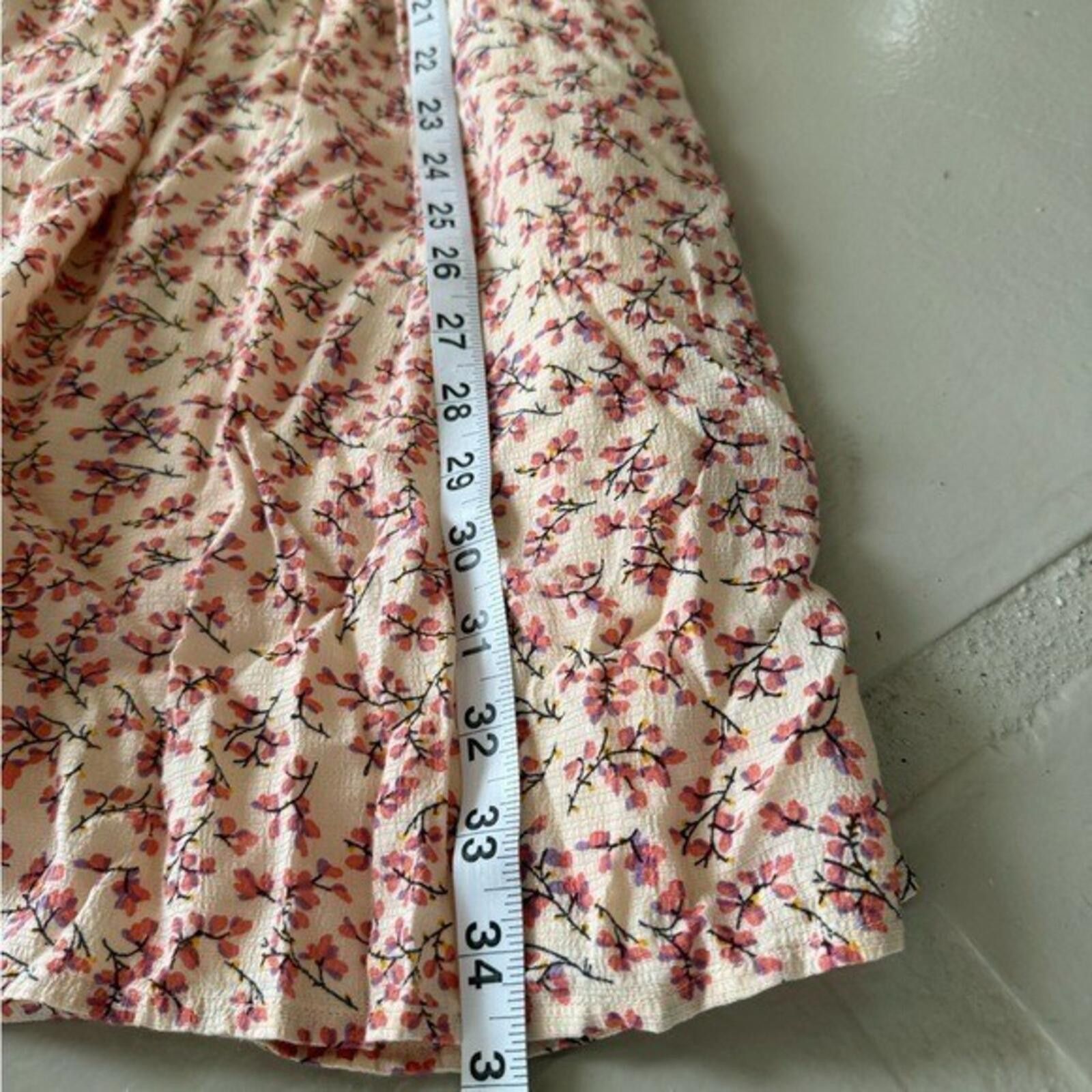 Yasuyuki Ishii Y.A.S YASCESARA Floral Mini Dress EU S Pink V-Neck Boho NWT Size S / US 4 / IT 40 - 11 Thumbnail