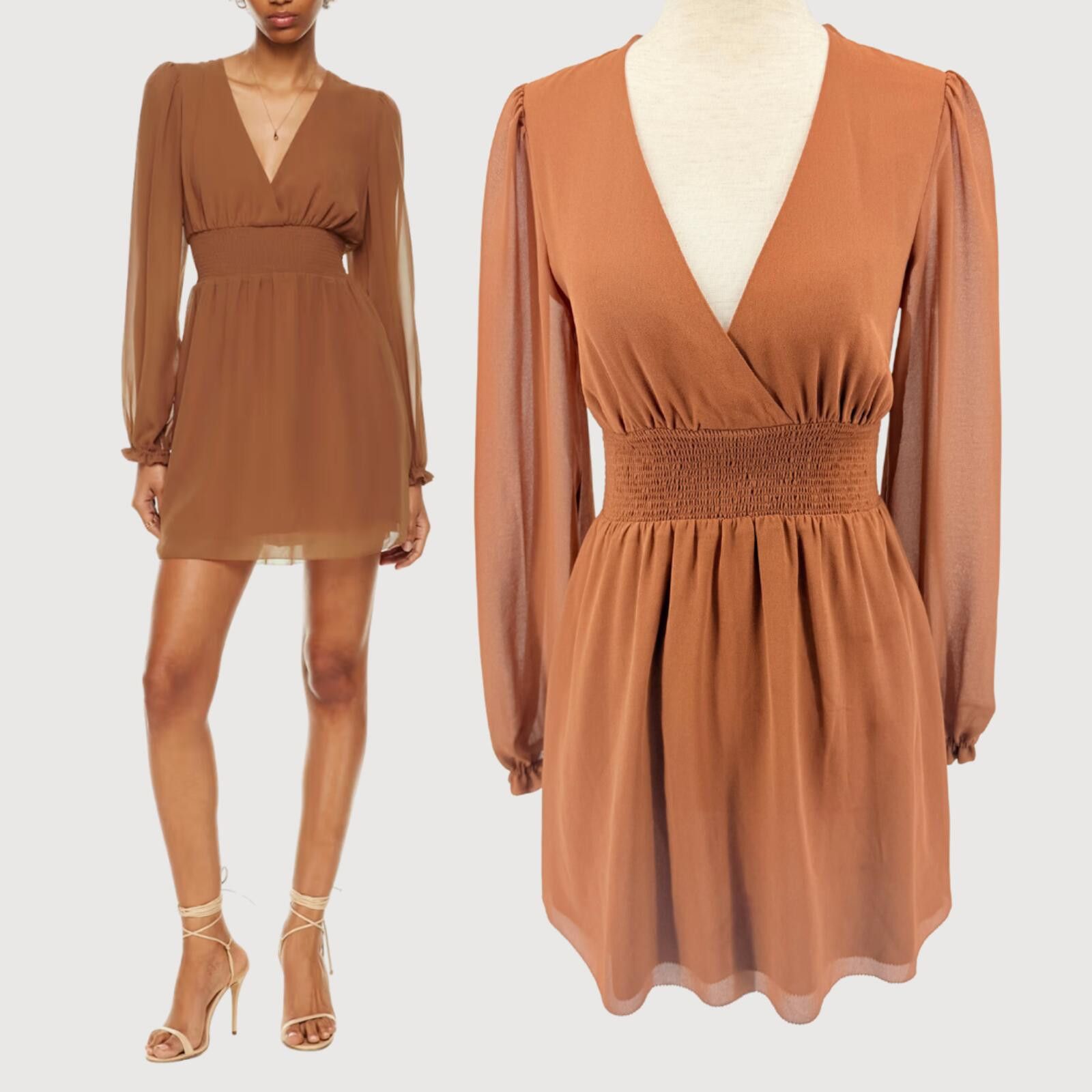 Other Aritzia Wilfred Wistful Mini Dress Light Birch XS Size XS / US 0-2 / IT 36-38 - 1 Thumbnail