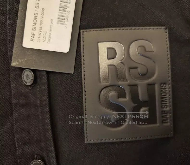 Other Raf Simons Leather brand fur edge short women's denim jack Size XS / US 0-2 / IT 36-38 - 7 Thumbnail