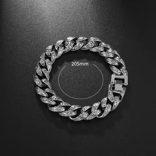 Japanese Brand × Vintage 21cm Engraved Cuban Bracelet Size ONE SIZE - 3 Thumbnail