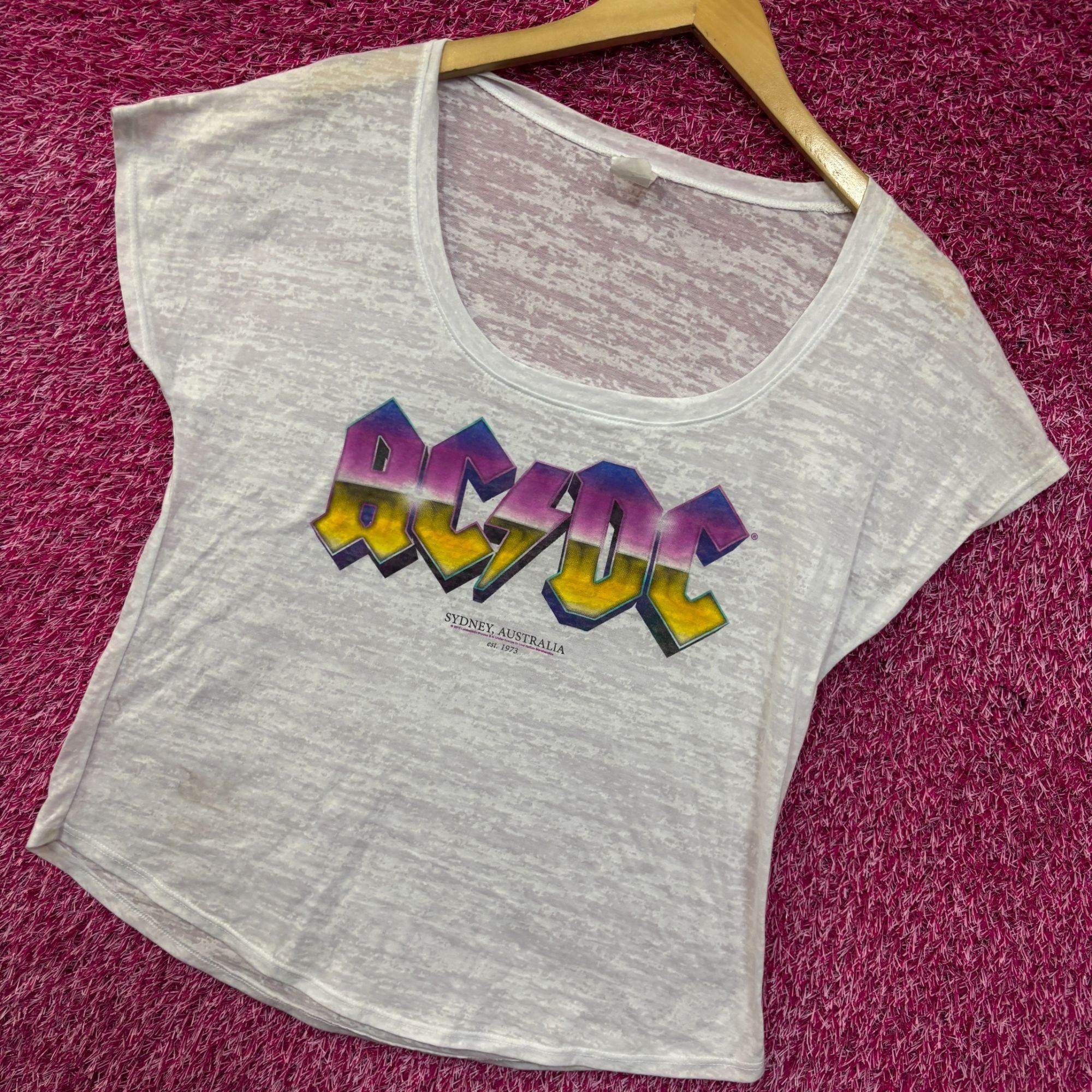 AC/DC AC/DC Sydney Australia woman’s rock Tshirt size large Size L / US 10 / IT 46 - 3 Thumbnail