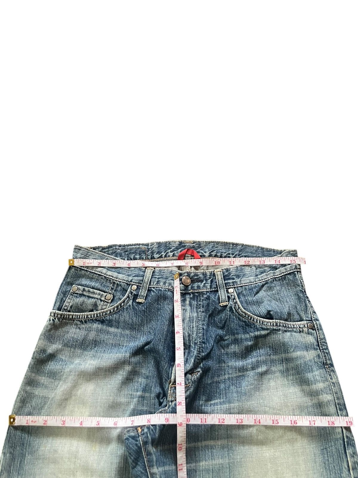 Edwin Vintage Edwin 503S Faded Wash Distress Loose Jeans Size US 31 - 6 Thumbnail
