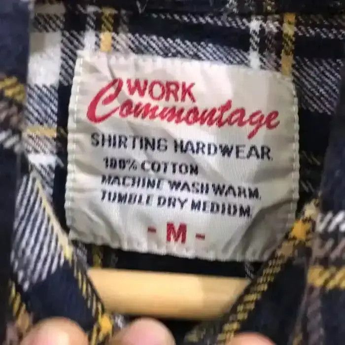 Flannel × Vintage Vintage Work Commontage Plaid Tartan Flannel Shirt 👕 Size ONE SIZE - 4 Thumbnail