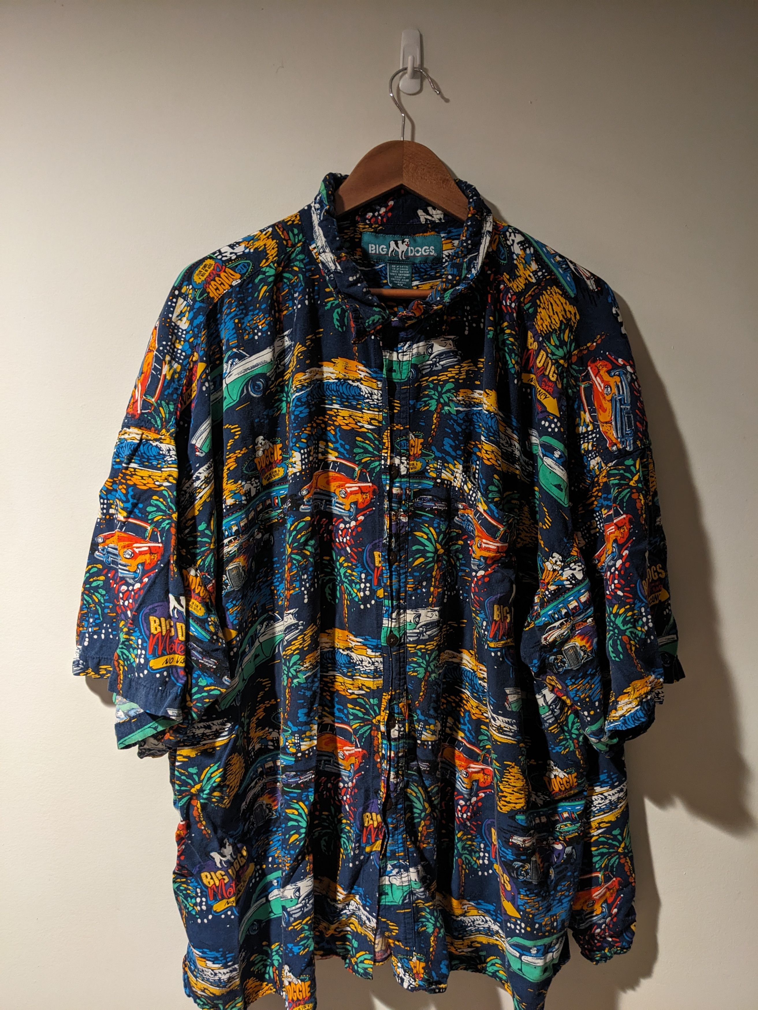 Big Dogs × Vintage Vintage Y2K Big Dog Diner Motel 4X-Large Short Sleeve Shirt Size US XXL / EU 58 / 5 - 1 Thumbnail