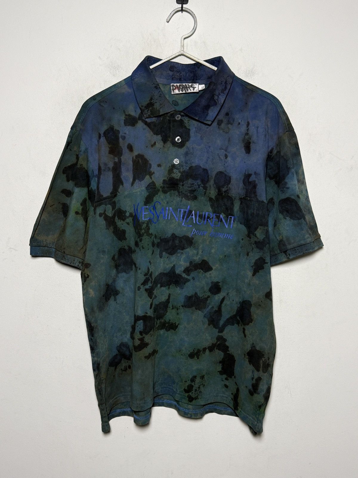 Yves Saint Laurent Vintage Yves Saint Laurent punk grunge painters polo Size US L / EU 52-54 / 3 - 1 Thumbnail