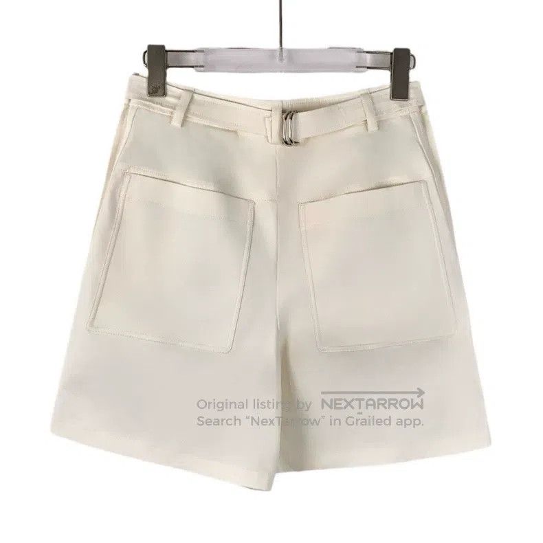 Hermes Hermes White Casual Cotton Shorts Size 42" / US 20 - 2 Thumbnail