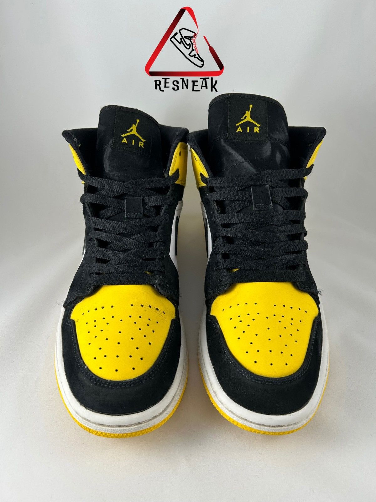 Jordan Mid Yellow Toe⚫️🟡