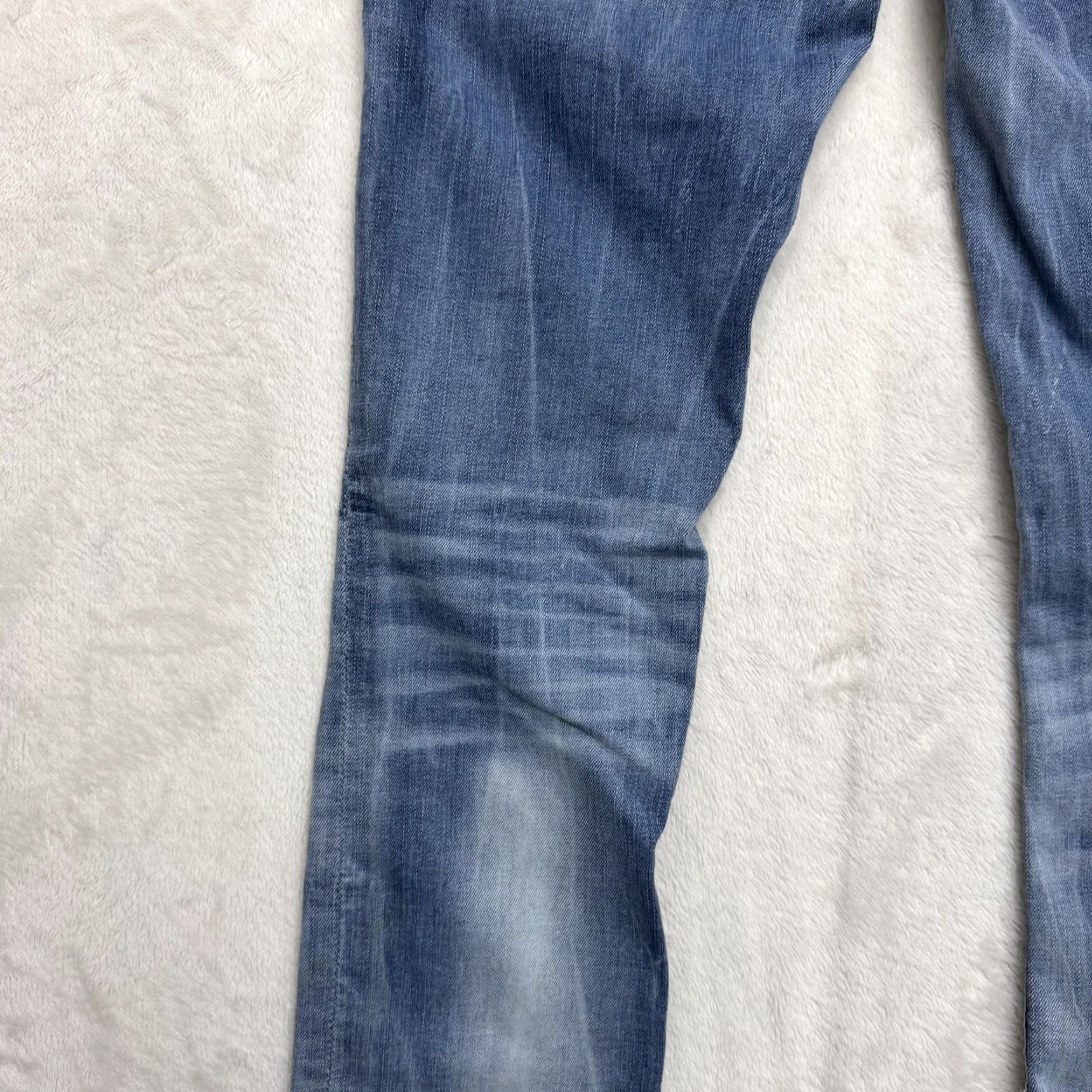 Vintage VINTAGE Rock Revival Nancy Jeans Womens 26x30 Blue Straight Distressed Embellished Denim Size 42" / US 20 - 6 Thumbnail