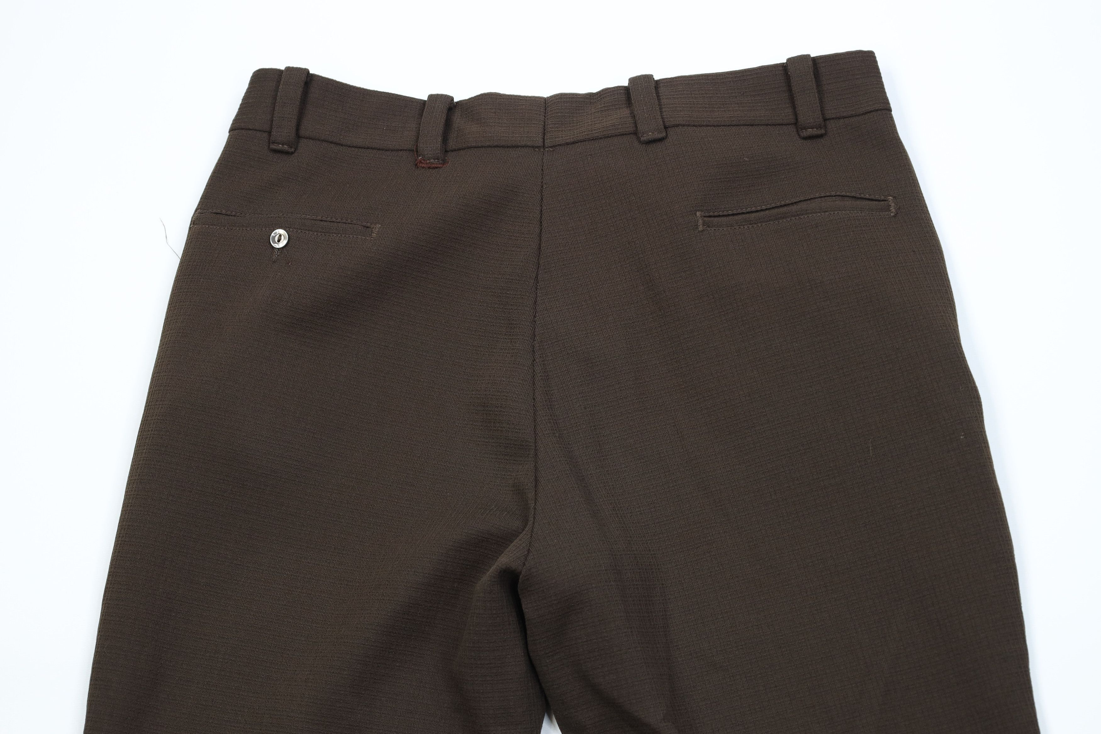 Vintage Vintage 70s Streetwear Flared Wide Leg Chino Pants Brown USA Size US 34 / EU 50 - 9 Thumbnail