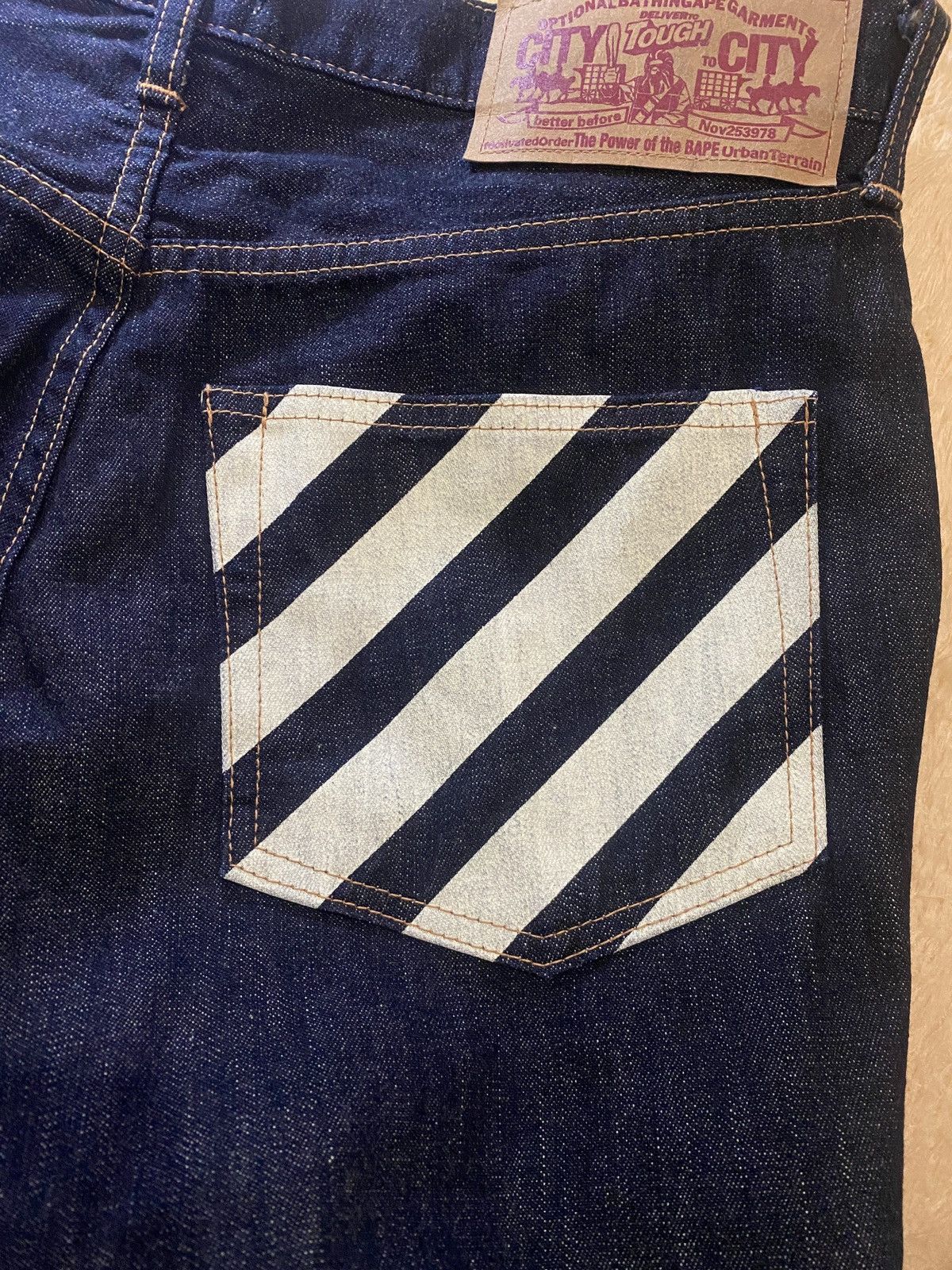 Bape Baby Milo Face Denim Size US 32 / EU 48 - 4 Thumbnail