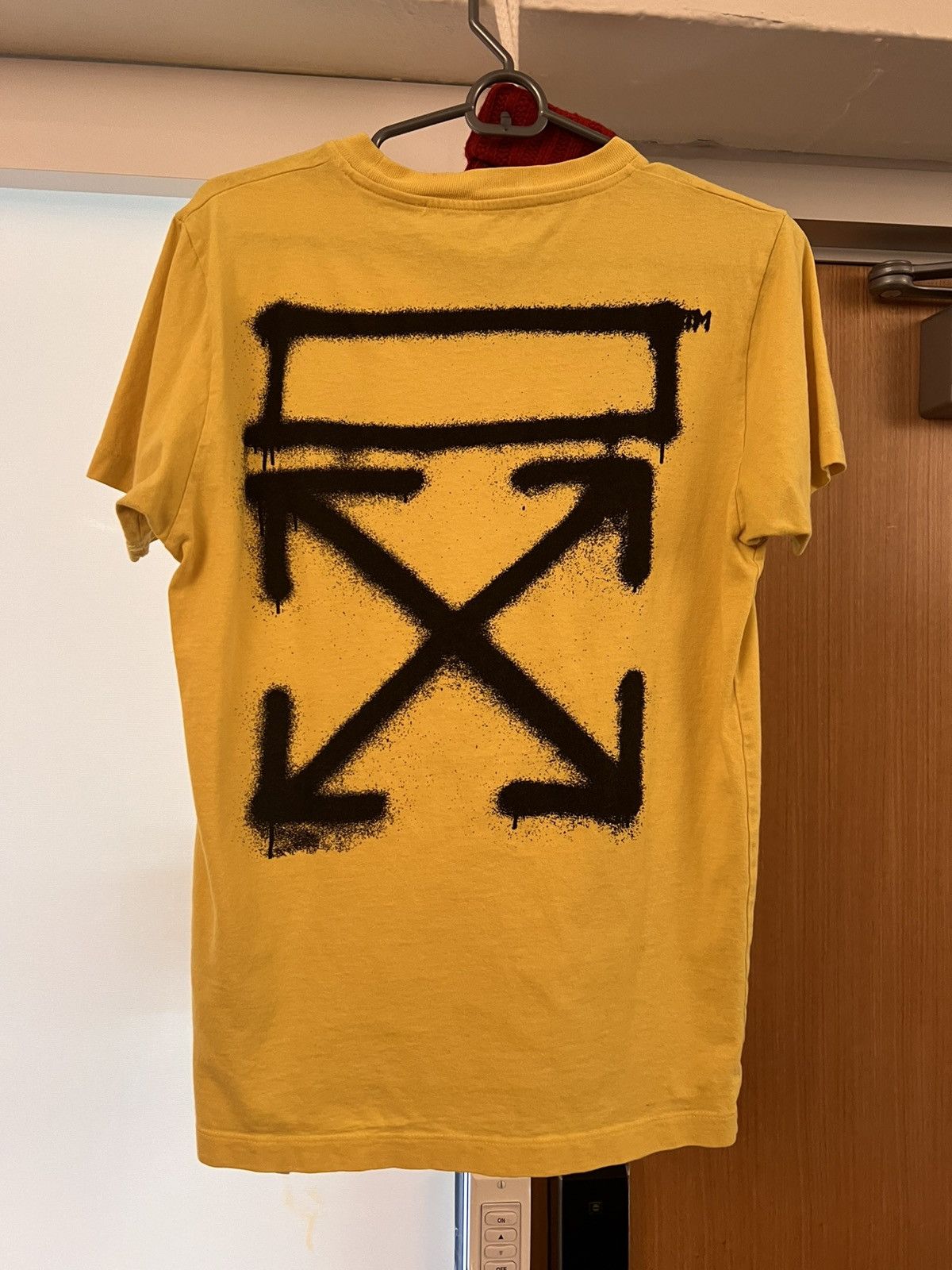 Off-White Off-White Spray-Paint Logo T-Shirt, Yellow XS Size US XS / EU 42 / 0 - 2 Thumbnail