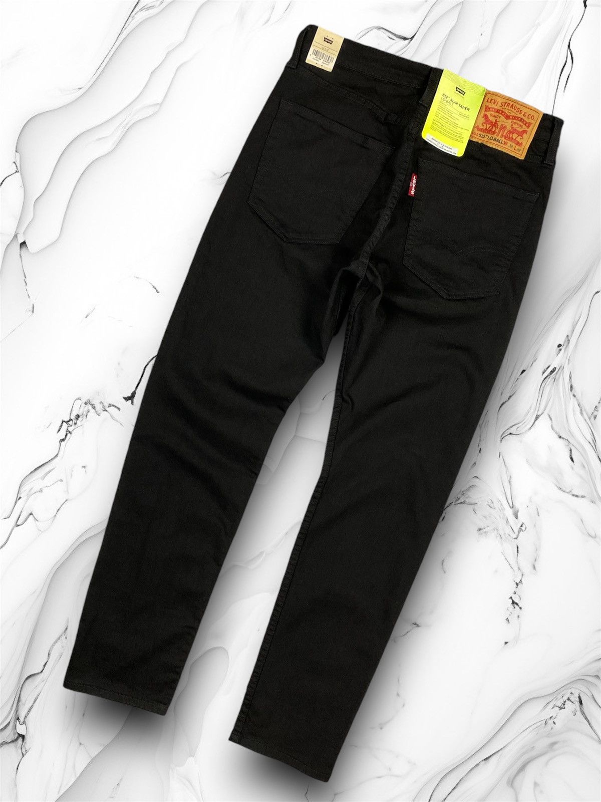 NEW❗️ Levis 512 Lo-Ball Slim Taper Designer Black Jeans