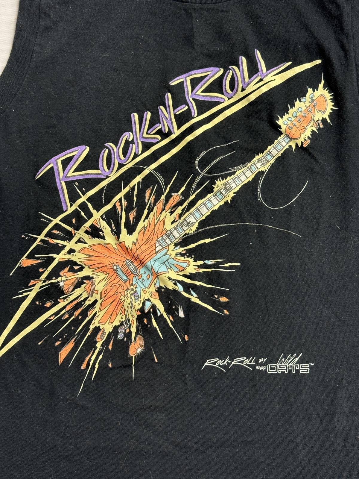 TEE JAYS Vintage Wild Oats T-shirt Rock-N-Roll 1984 Glow n Dark -M Size US M / EU 48-50 / 2 - 5 Thumbnail