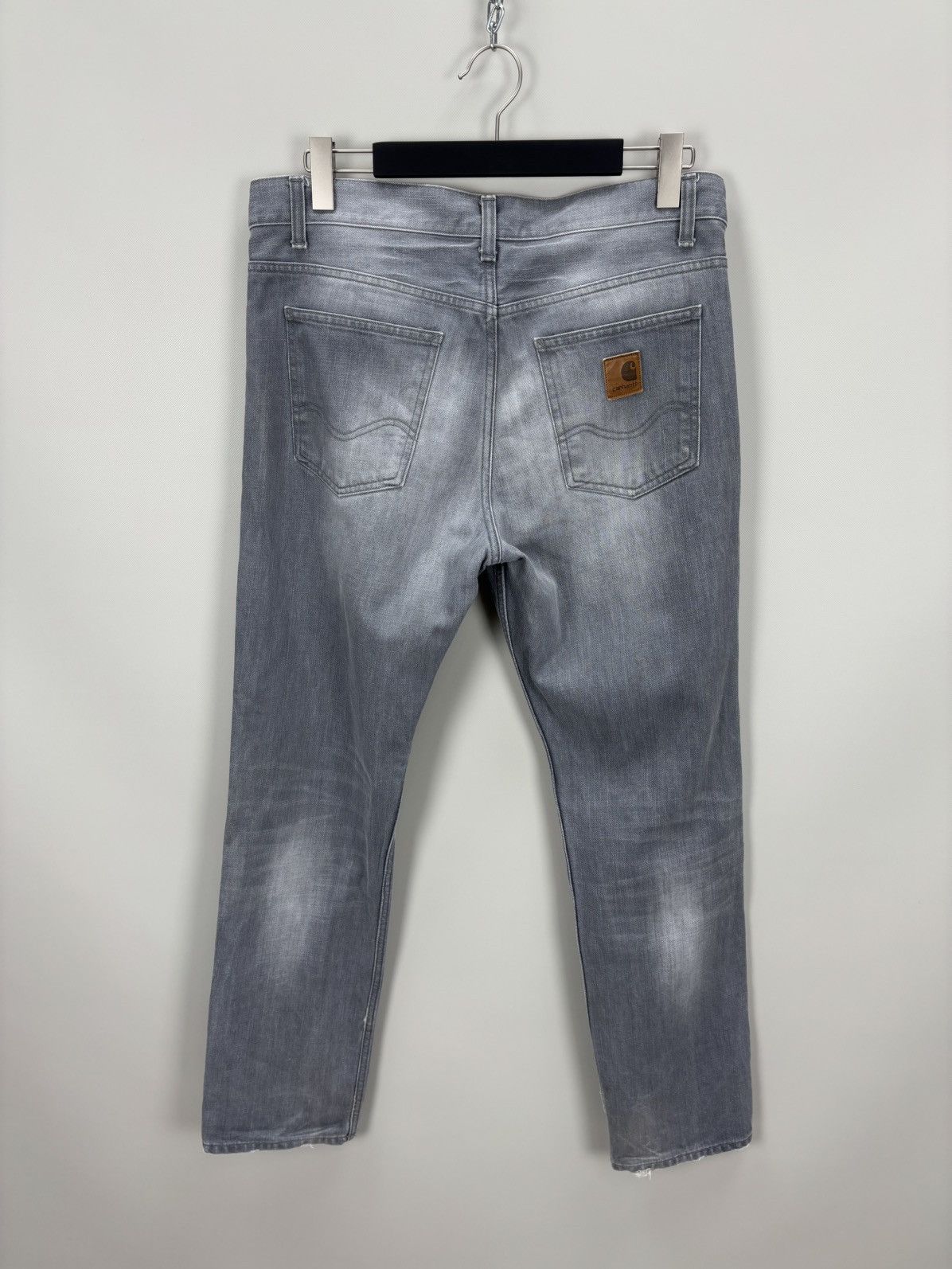 Carhartt Mens jeans Carhartt Size 33x32 Color Gray Size US 33 - 4 Thumbnail