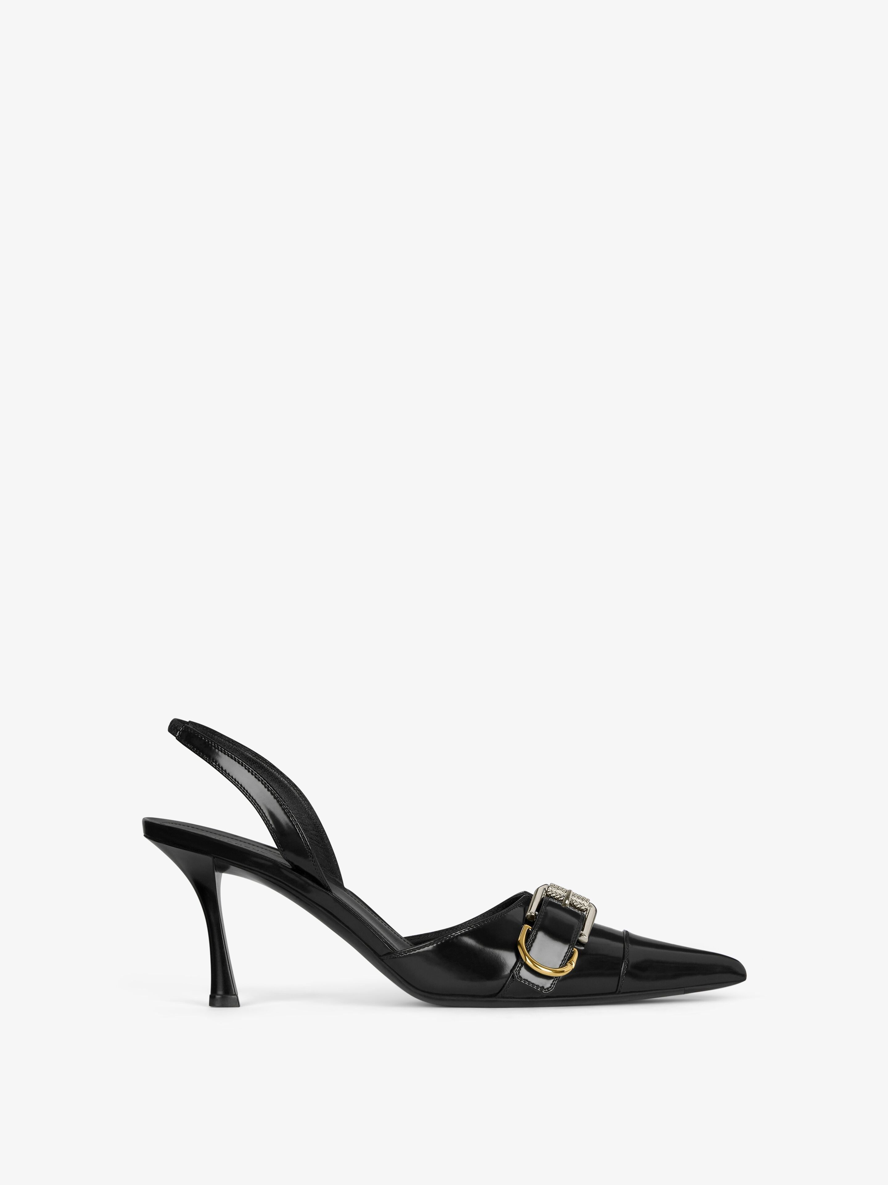 Givenchy o1srvl11e1225 Voyou Slingback Sandals in Black Size US 7 / IT 37 - 1 Thumbnail