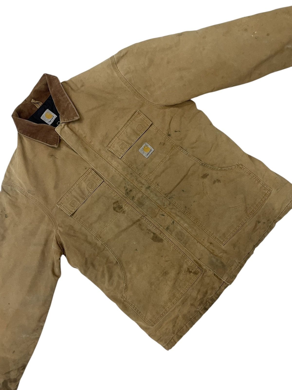 Carhartt × Carhartt Wip × Vintage Vintage 90s Carhartt dirty jacket Size US XL / EU 56 / 4 - 3 Thumbnail