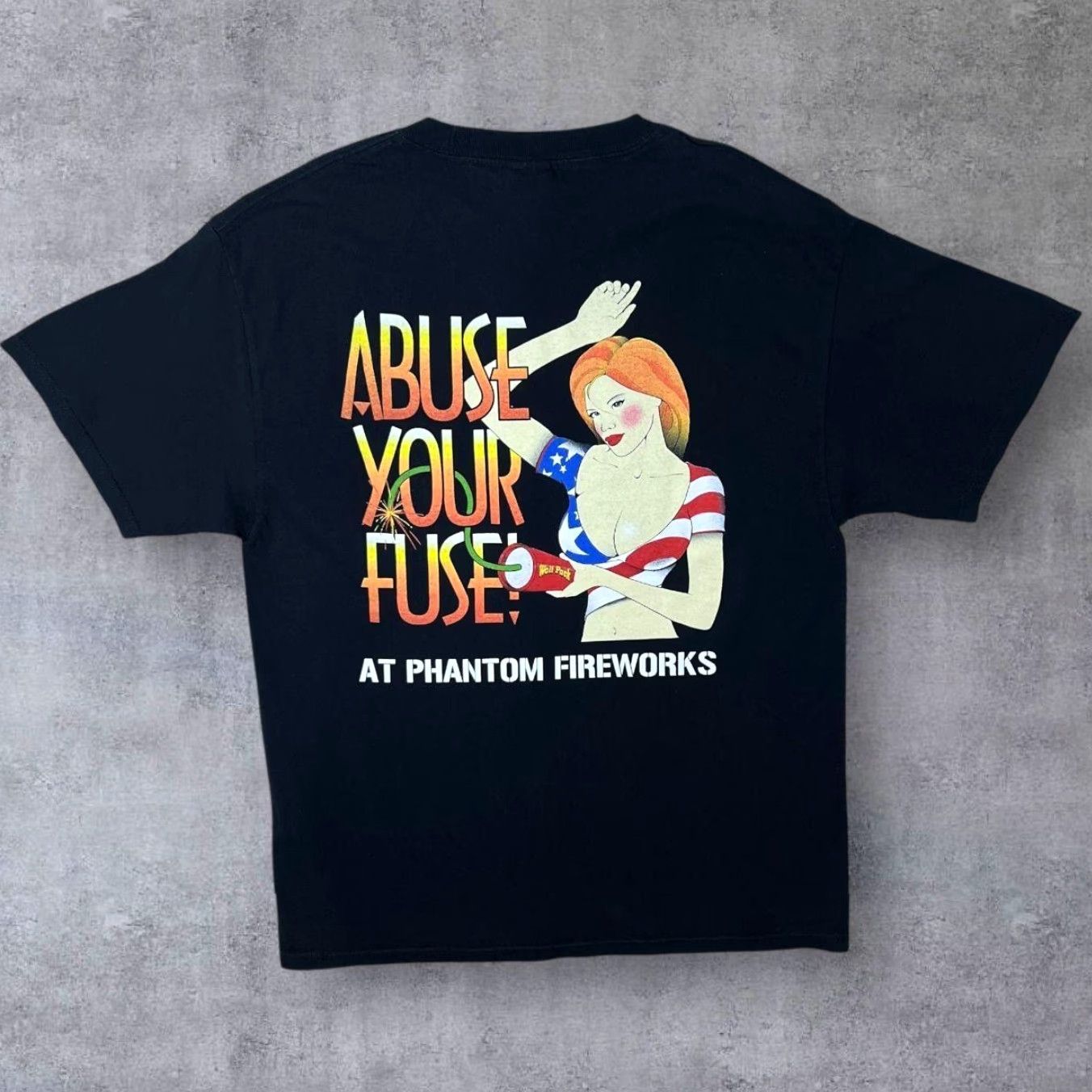 Vintage Vintage Tennessee River "Phantom Fireworks" Logo Graphic Black T-Shirt Large Mens Short Sleeve Cotton Shirt Size US L / EU 52-54 / 3 - 2 Thumbnail