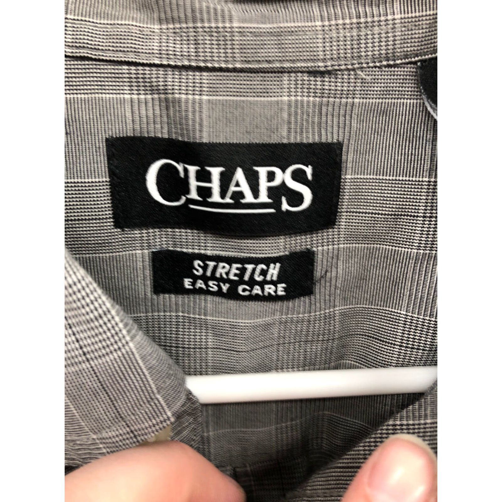 Chaps Chaps Shirt L Mens Gray Plaid Long Sleeve Button-Down Collar Shirt Size US L / EU 52-54 / 3 - 6 Thumbnail
