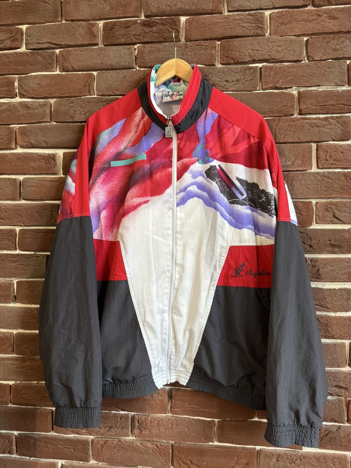 Vintage Vintage Australian 90s Tracksuit Jacket Grail Gabber Wear Size US M / EU 48-50 / 2 - 1 Thumbnail
