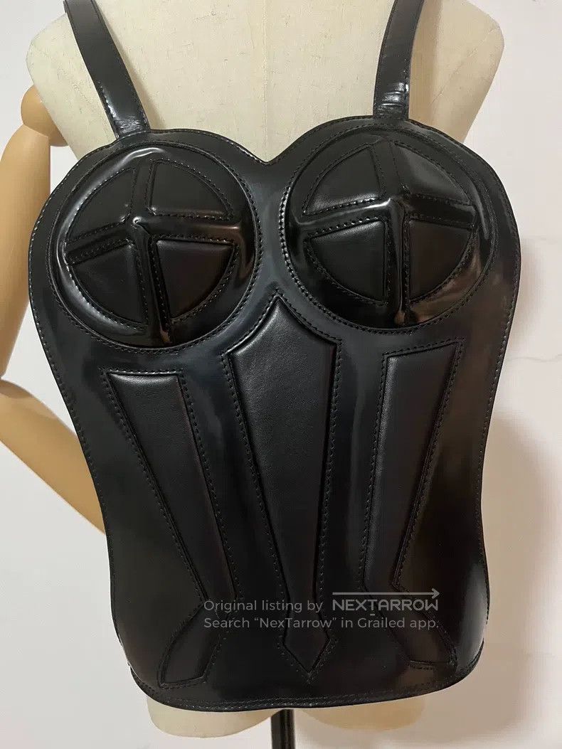 Jean Paul Gaultier jean paul gaultier Bustier Backpack Black Size ONE SIZE - 4 Thumbnail